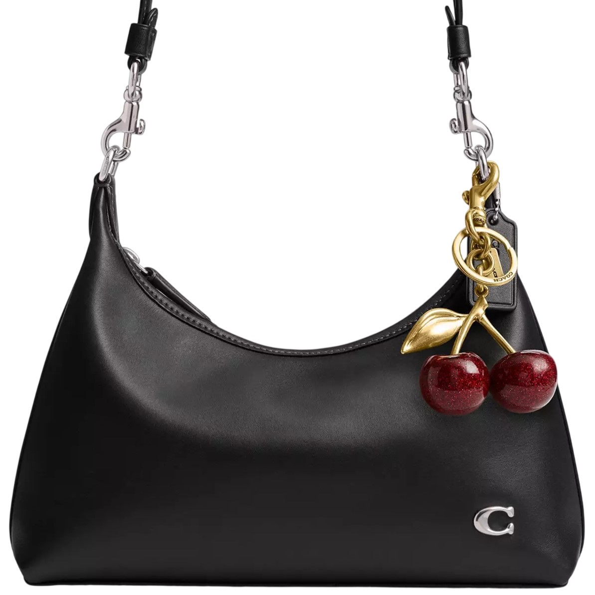 Túi kẹp nách Coach Juliet Shoulder Bag 25 Smooth Leather Black CW640 10