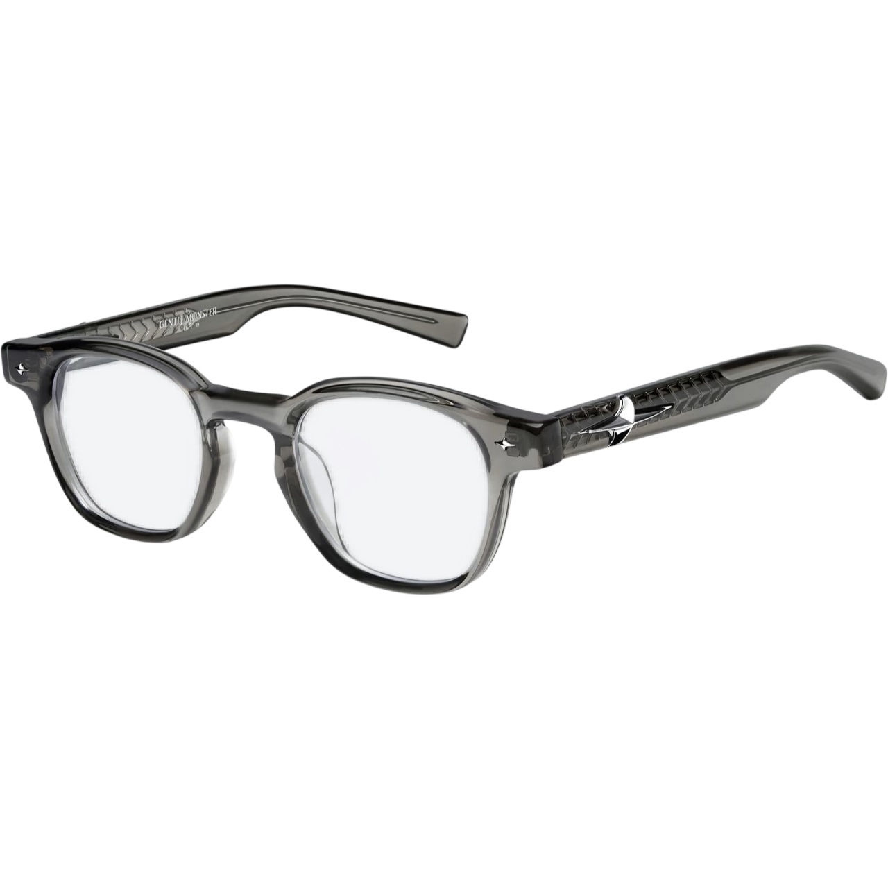 Kính giả cận Gentle Monster Joze BRC17 Clear Lenses Brown Acetate Frame 2