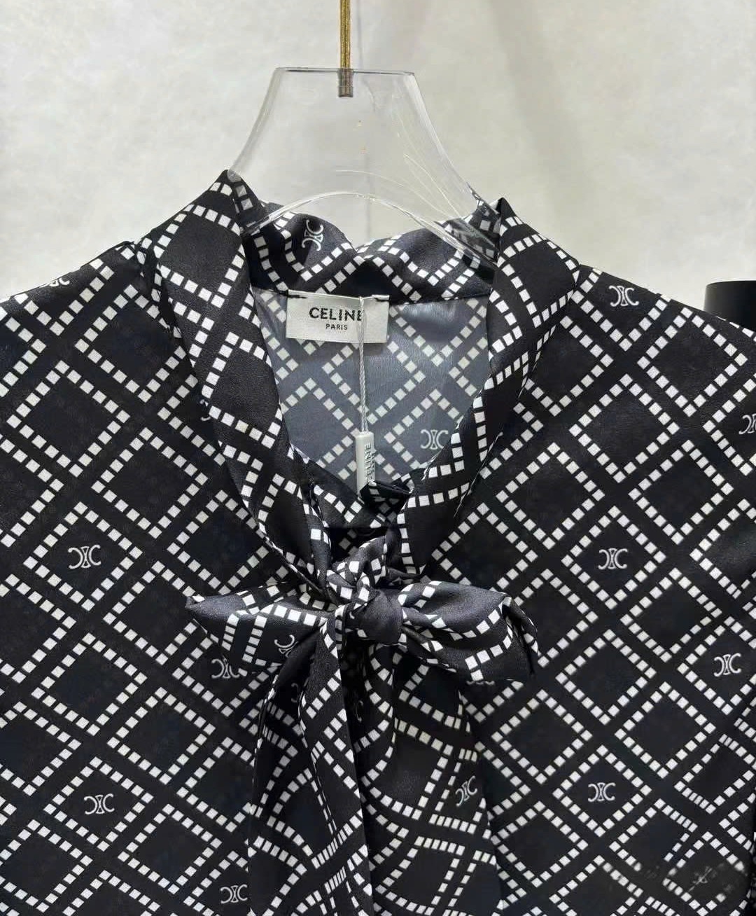 Áo đầm nơ kèm thắt lưng Celine 2
