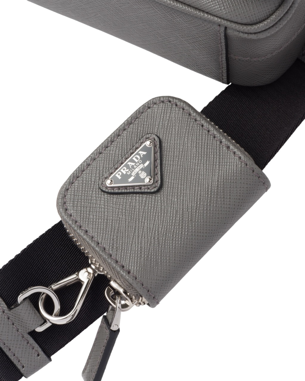 Túi đeo chéo Prada Saffiano Leather Shoulder Bag Grey 3