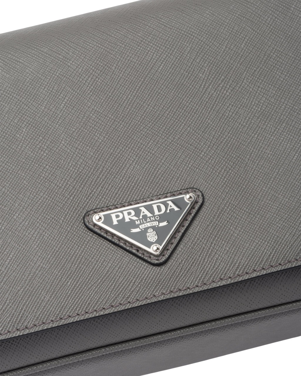 Túi đeo chéo Prada Saffiano Leather Shoulder Bag Grey 2