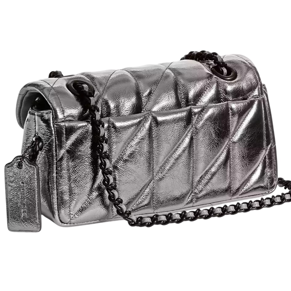 Túi Coach Tabby Shoulder Bag 20 With Quilting Metallic Leather Anthracite CW596 1
