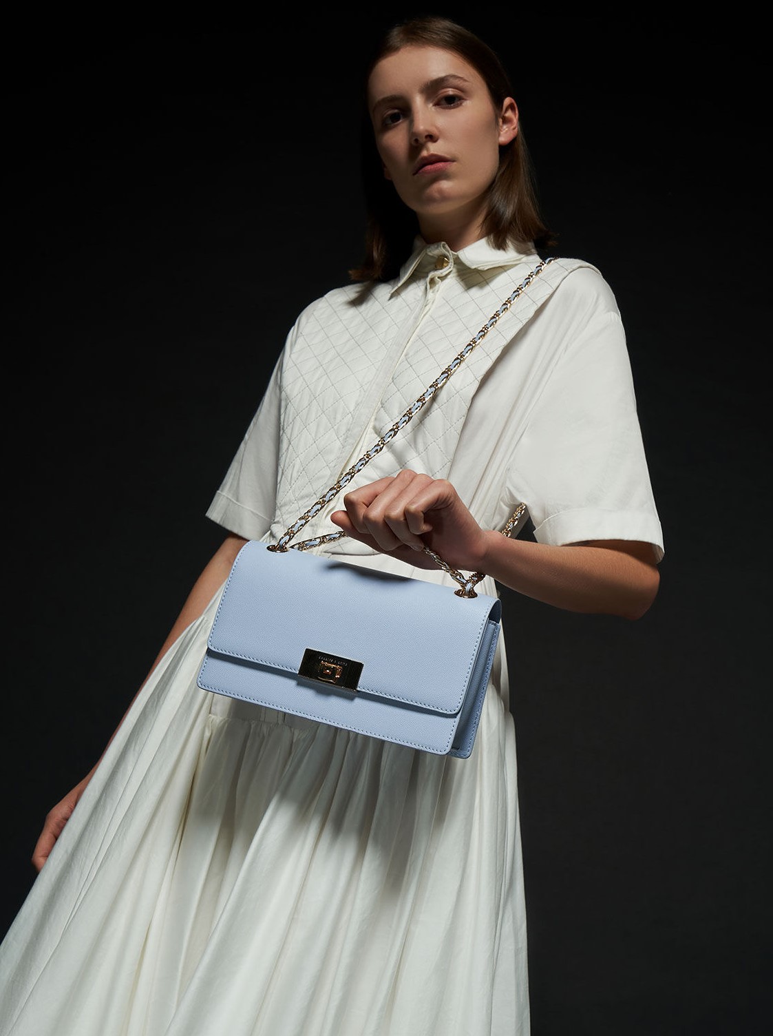 TÚI CHARLES KEITH C-CAPSULE COLLECTION: EVERETTE CHAIN-STRAP SHOULDER BAG 7