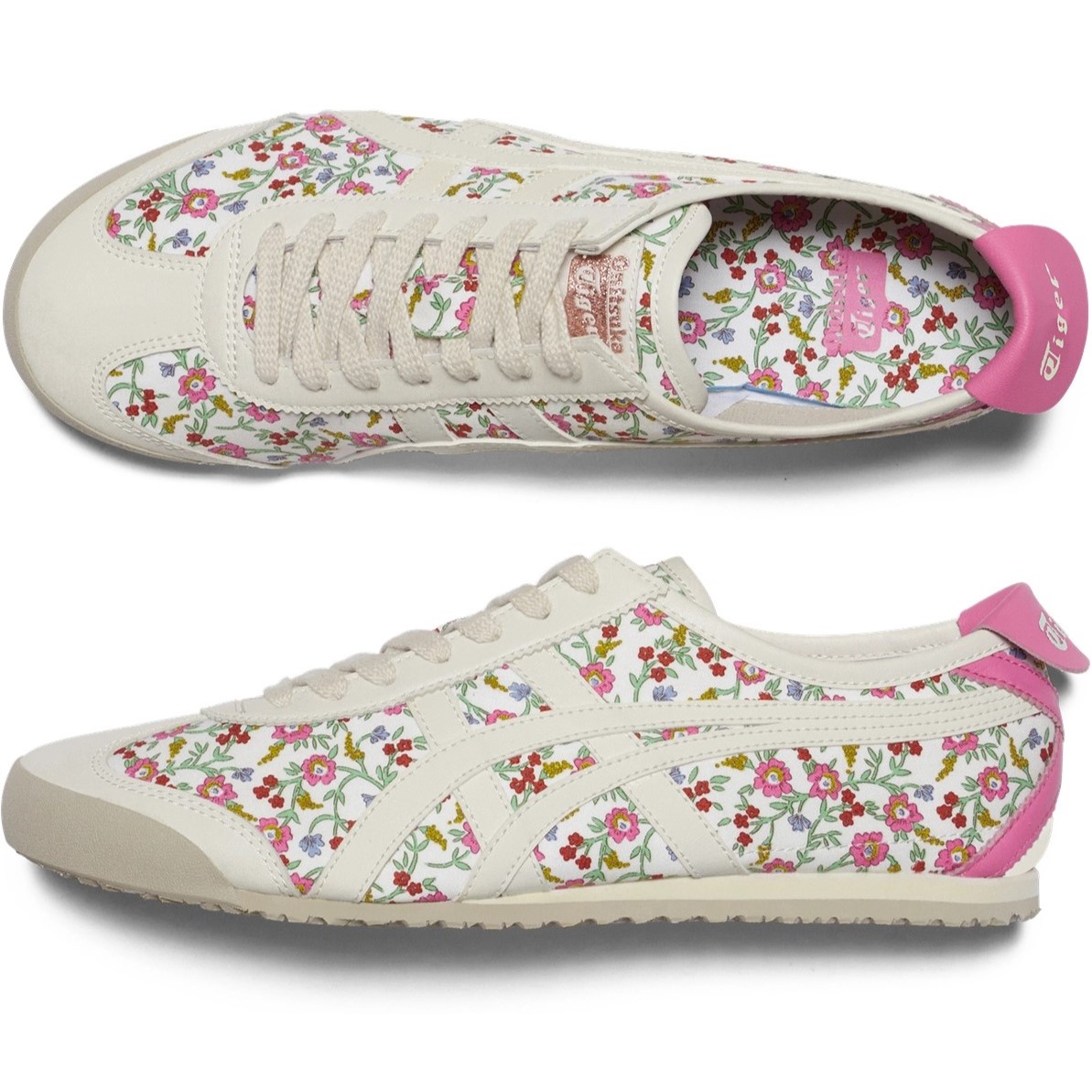 Giày Onitsuka Tiger nữ Mexico 66 Cream Floral Design 1183C392-101 7