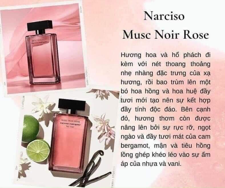 NƯỚC HOA NỮ MINI NARCISO RODRIGUEZ MUSC NOIR ROSE FOR HER EAU DE PARFUM 9