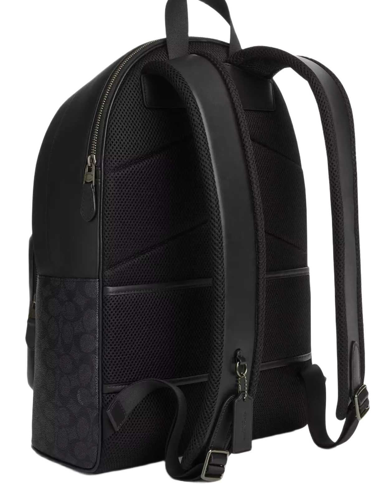 Balo Coach West Backpack In Signature Canvas Gunmetal Charcoal Black CV925 5