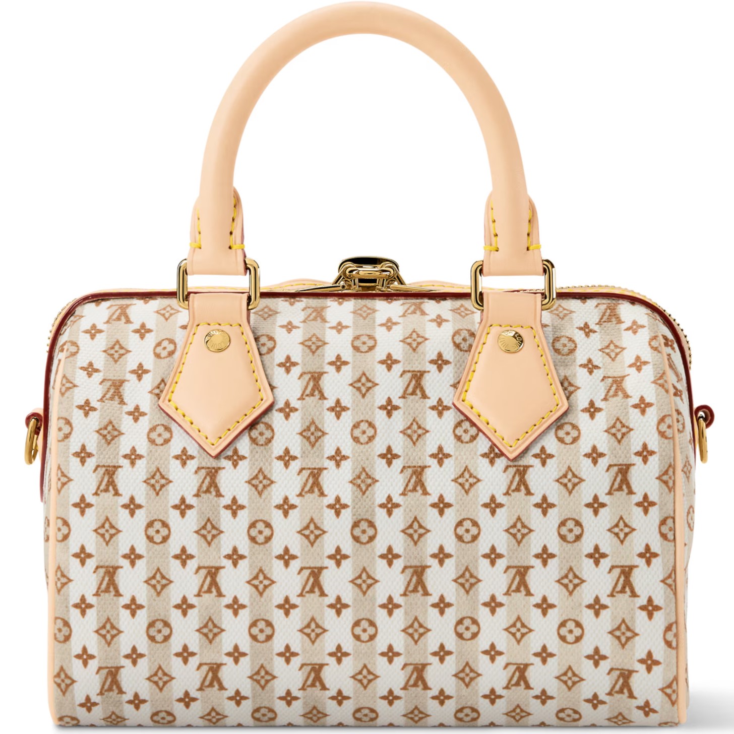 Túi trống Louis Vuitton Speedy Bandoulière 20 LV Stamp Nude Rose 3