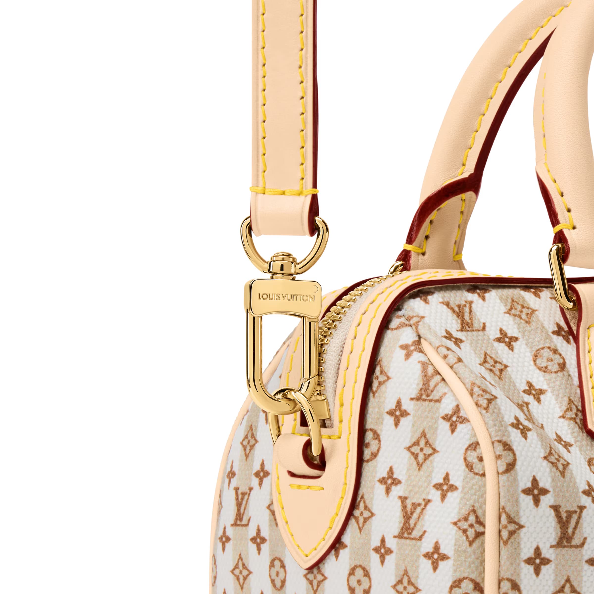 Túi trống Louis Vuitton Speedy Bandoulière 20 LV Stamp Nude Rose 2