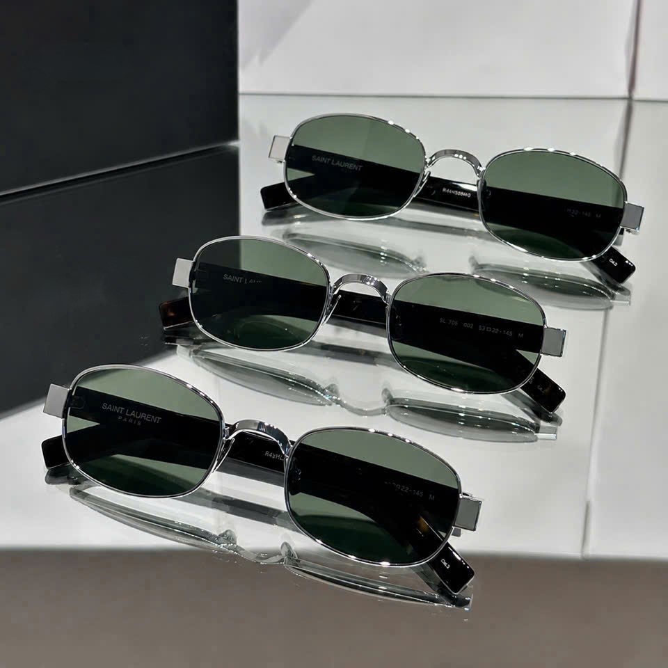 Kính Mát Yves Saint Laurent YSL Oval Sunglasses SL706 Black 2