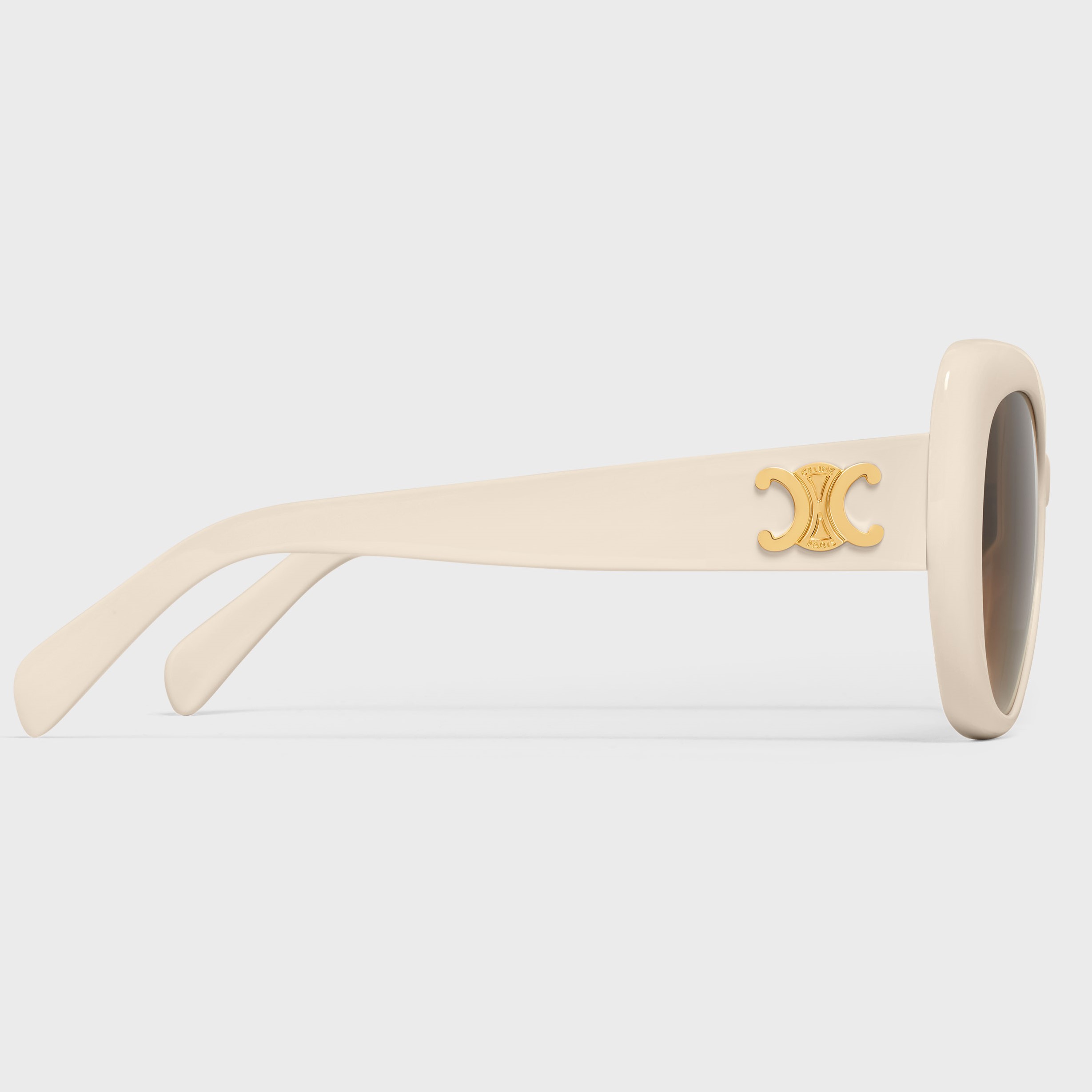 MẮT KÍNH NỮ CELINE TRIOMPHE 06 SUNGLASSES IN IVORY SQUARE ACETATE 10