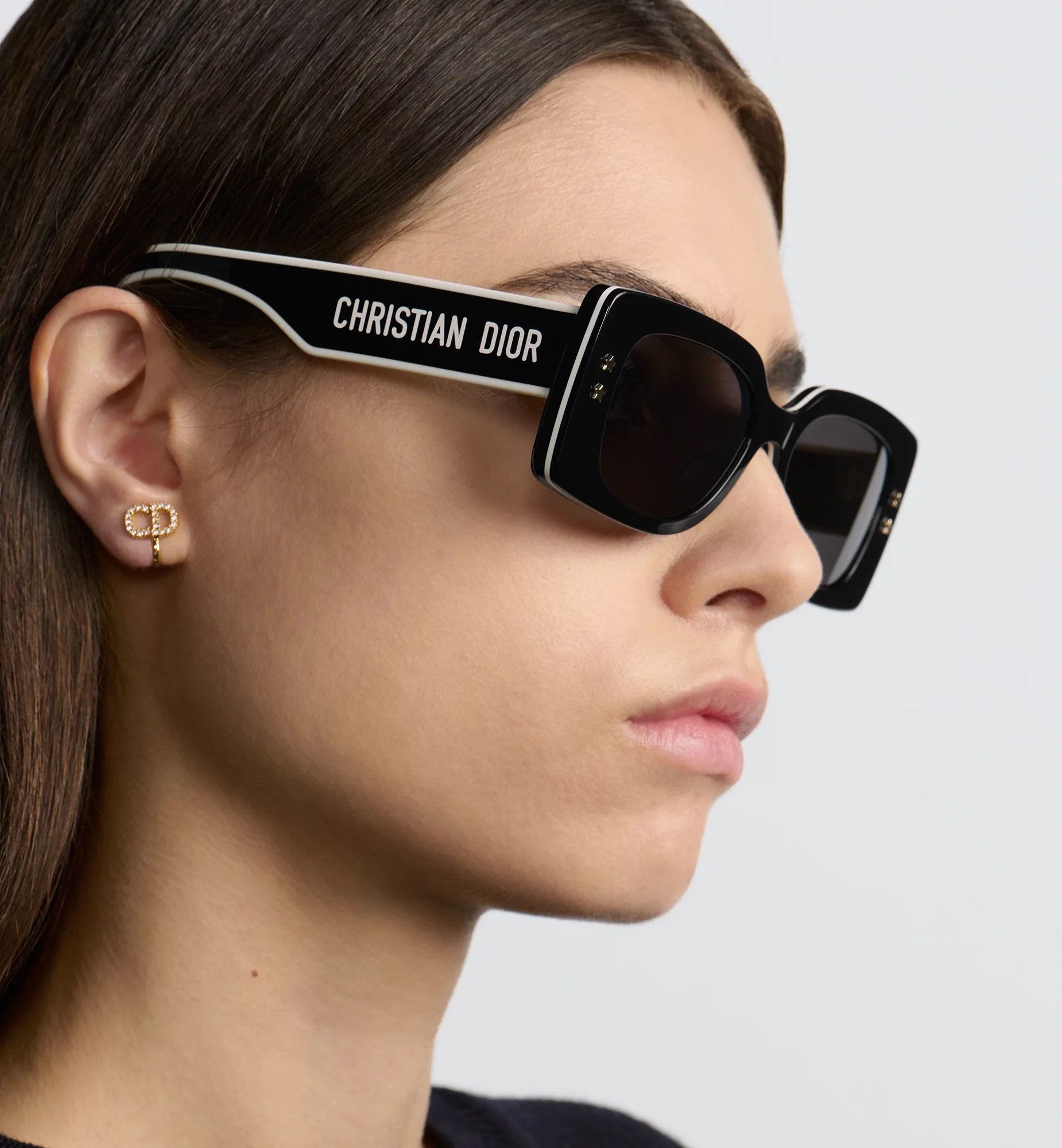 Mắt kính Dior DiorPacific S1U Black Rectangular Sunglasses 9