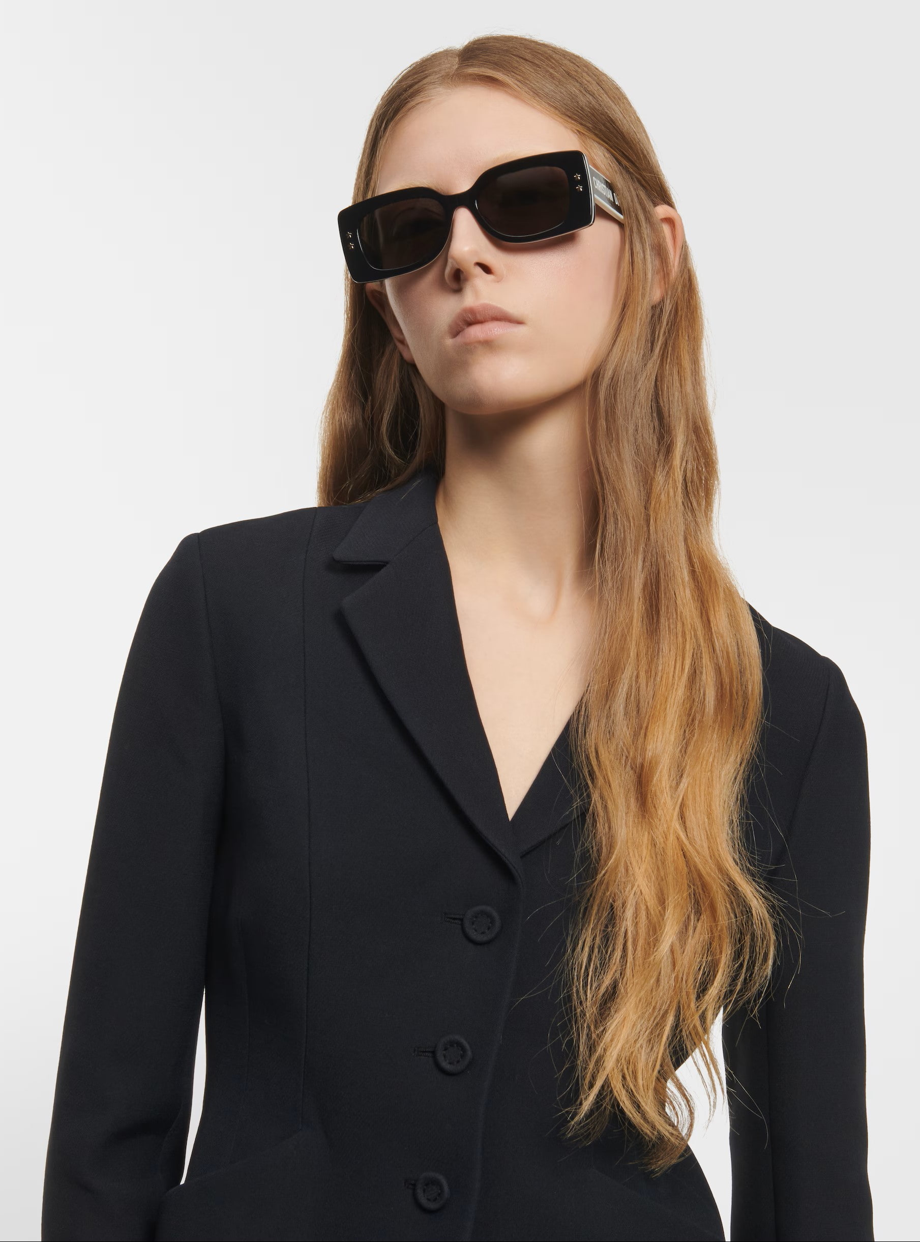 Mắt kính Dior DiorPacific S1U Black Rectangular Sunglasses 7