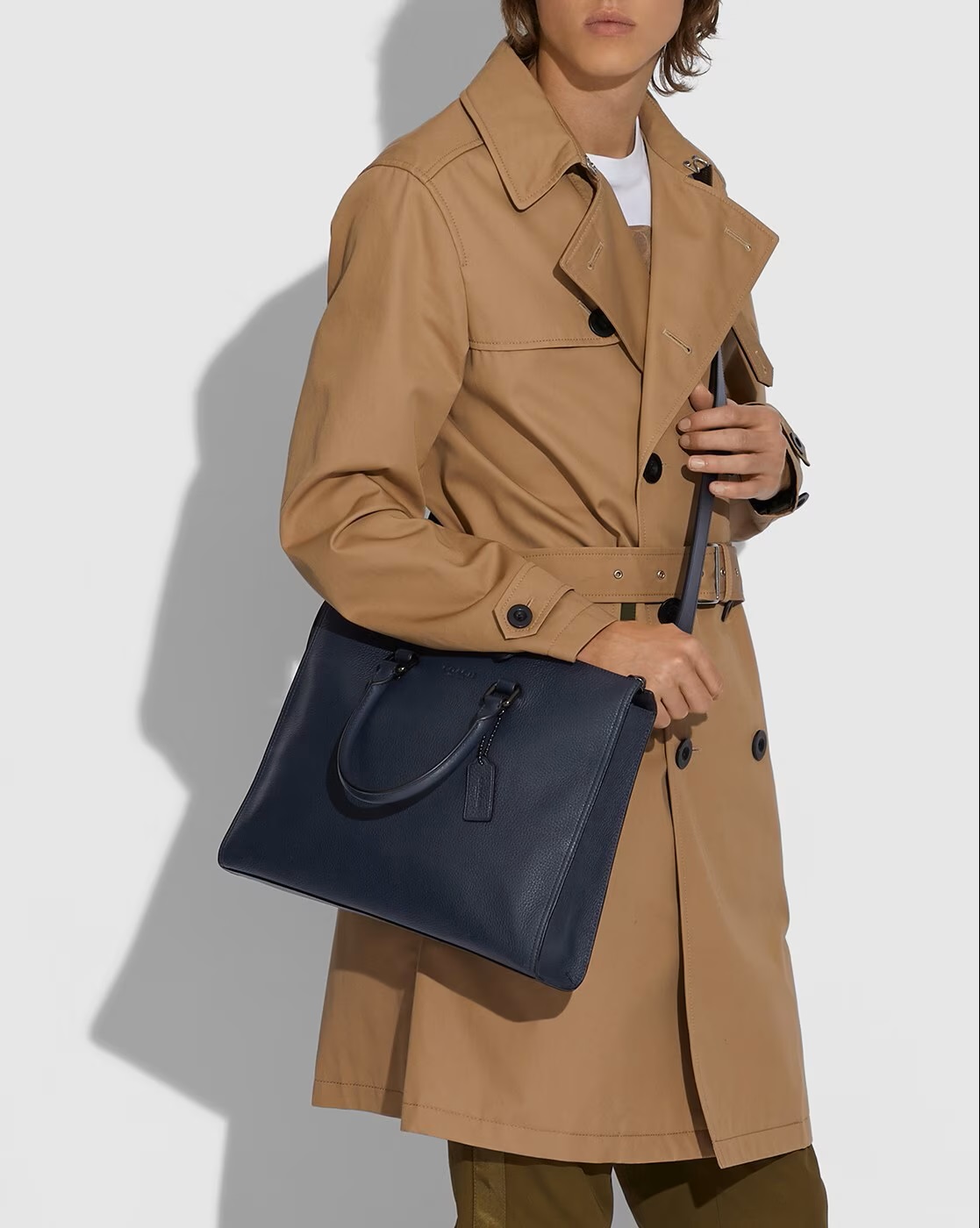 Cặp văn phòng Coach Gotham Folio Midnight-Navy Laptop Bag C0243 3