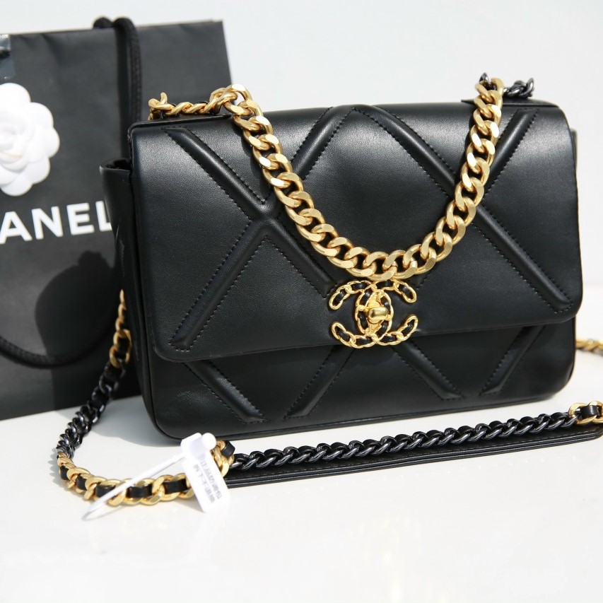 Túi Xách Chanel C19 Flap Bag Siêu Cấp Màu Đen Size 26cm  DWatch Luxury