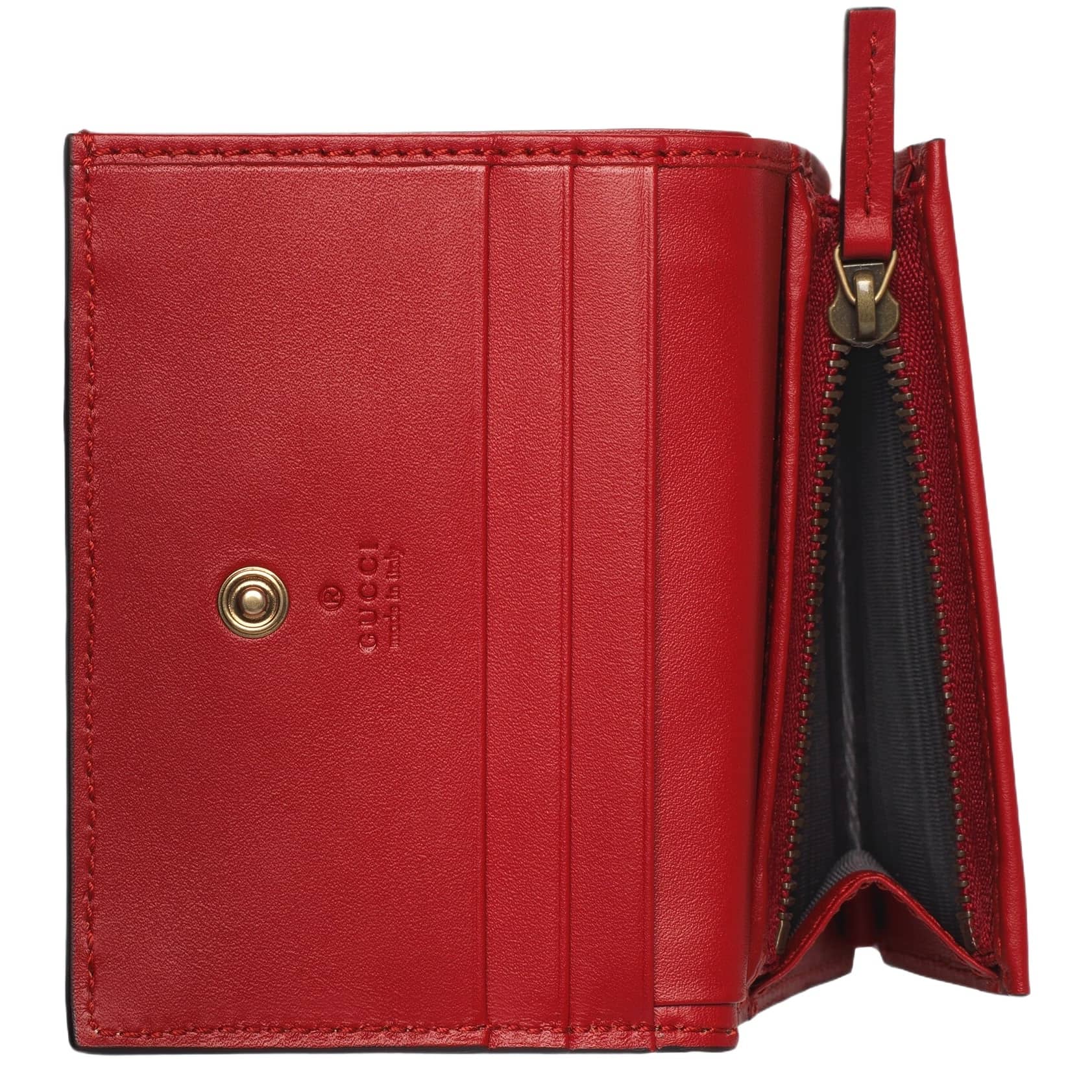 Ví Gucci GG Supreme Card Wallet With Cherry Decoration 1