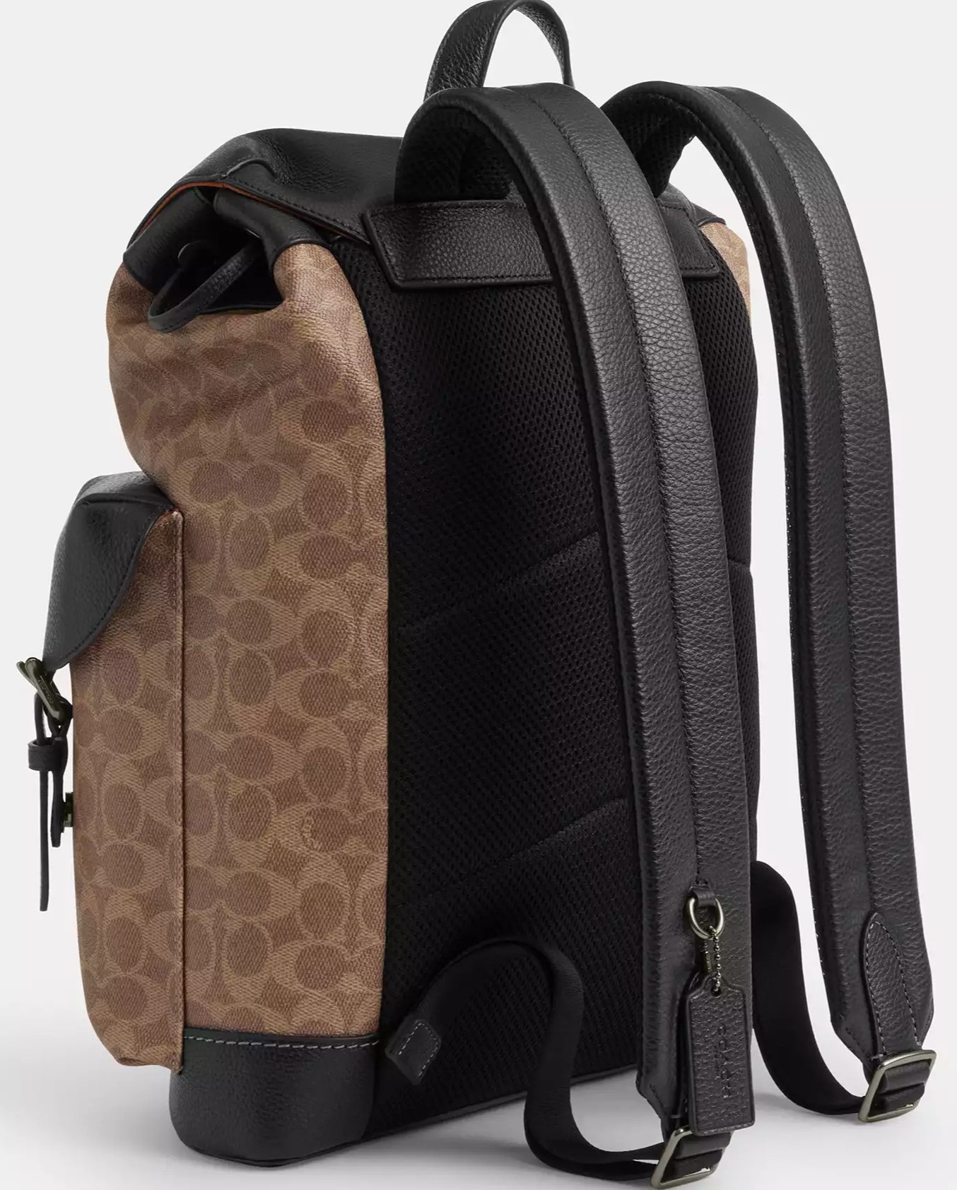 Ba lô Coach Warner Backpack In Signature Canvas Tan Black CW211 5