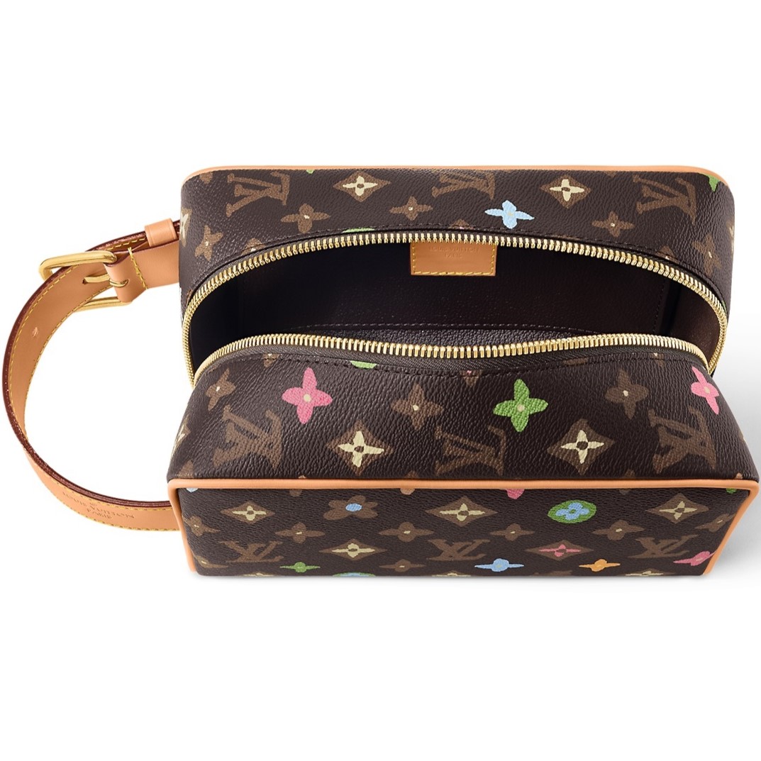 Túi Nữ Louis Vuitton Locker Dopp Kit Chocolate Brown 8