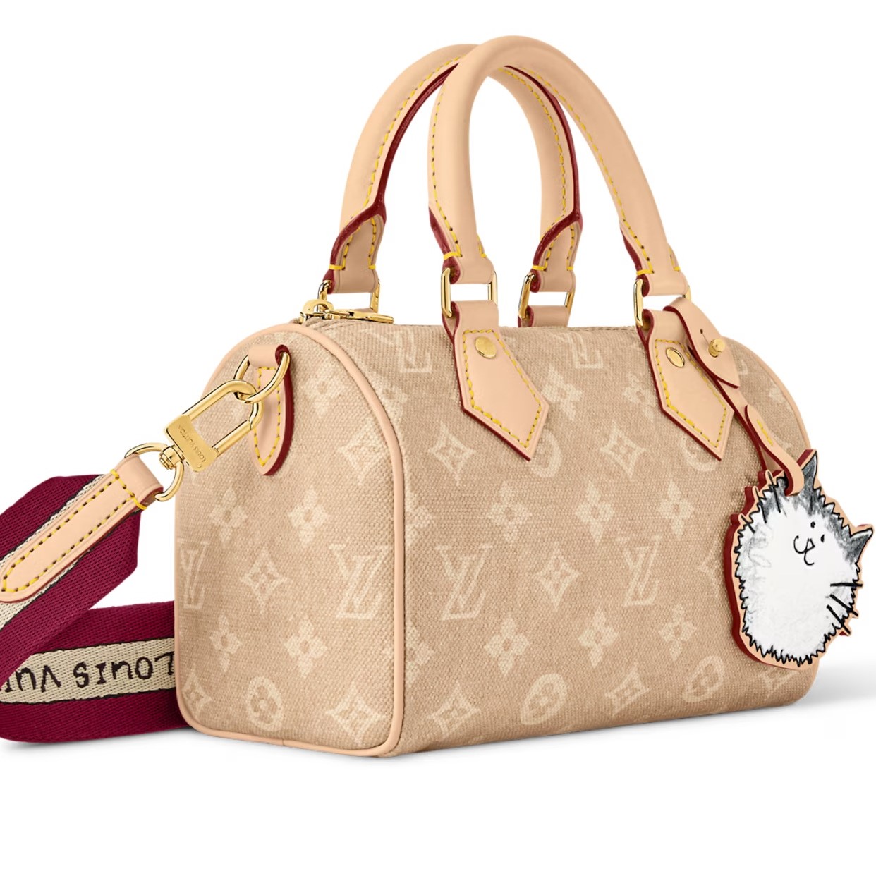 Túi Louis Vuitton Speedy Bandouliere 20 Meowgram Canvas 4