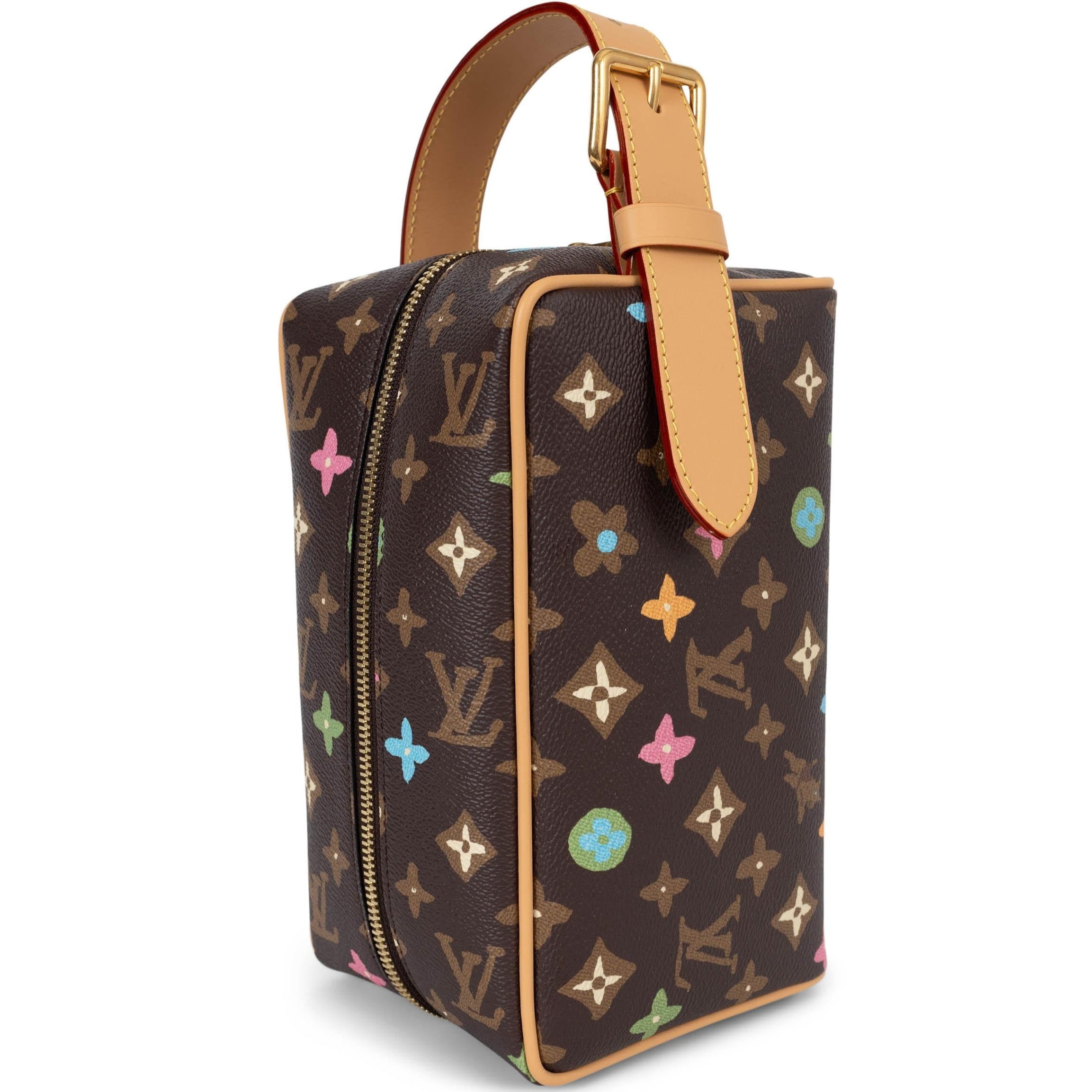 Túi Nữ Louis Vuitton Locker Dopp Kit Chocolate Brown 9
