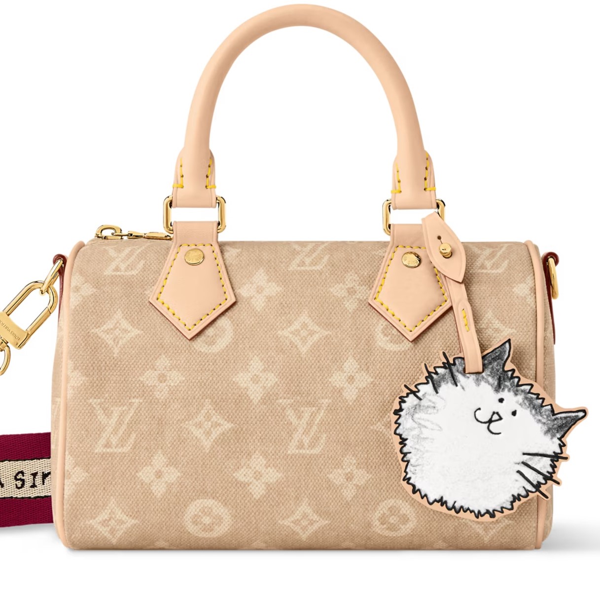 Túi Louis Vuitton Speedy Bandouliere 20 Meowgram Canvas 7