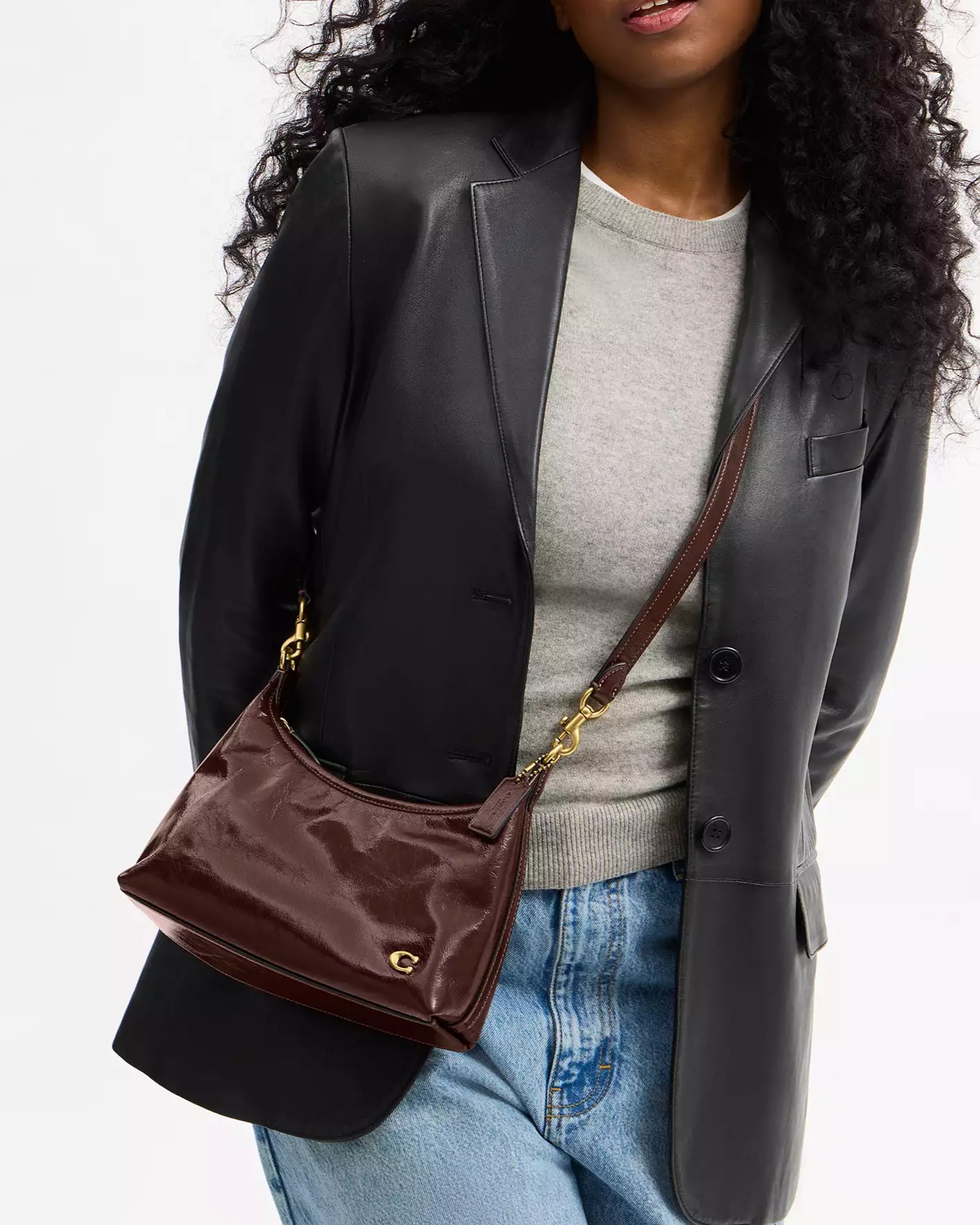 Túi kẹp nách Coach Juliet Shoulder Bag 25 Smooth Leather Brass Maple CAD75 7