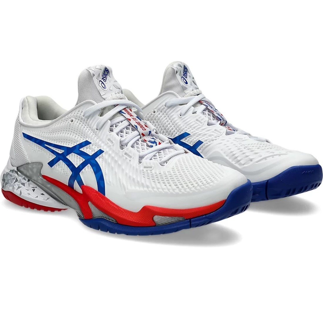 Giày Pickleball Asics Court FF 3 Novak Paris White 1041A480-100 1