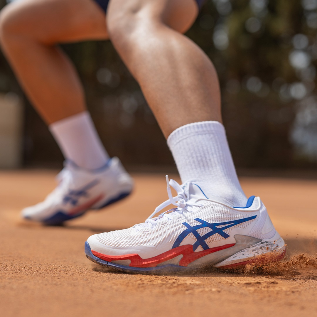 Giày Pickleball Asics Court FF 3 Novak Paris White 1041A480-100 3