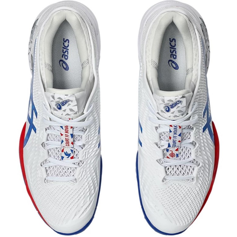 Giày Pickleball Asics Court FF 3 Novak Paris White 1041A480-100 10