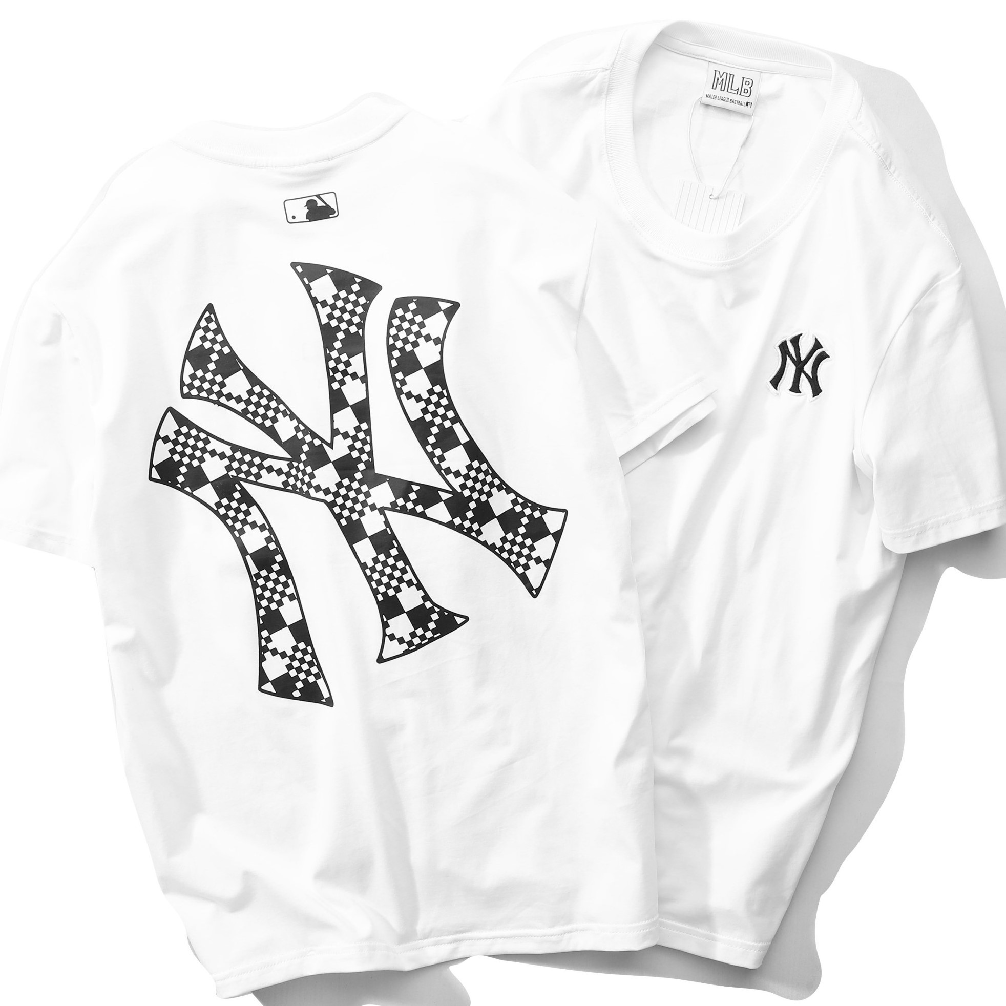 Áo Phông MLB Checkerboard Logo Chữ P Màu Trắng  Authenticshopvn Thời  trang chính hãng