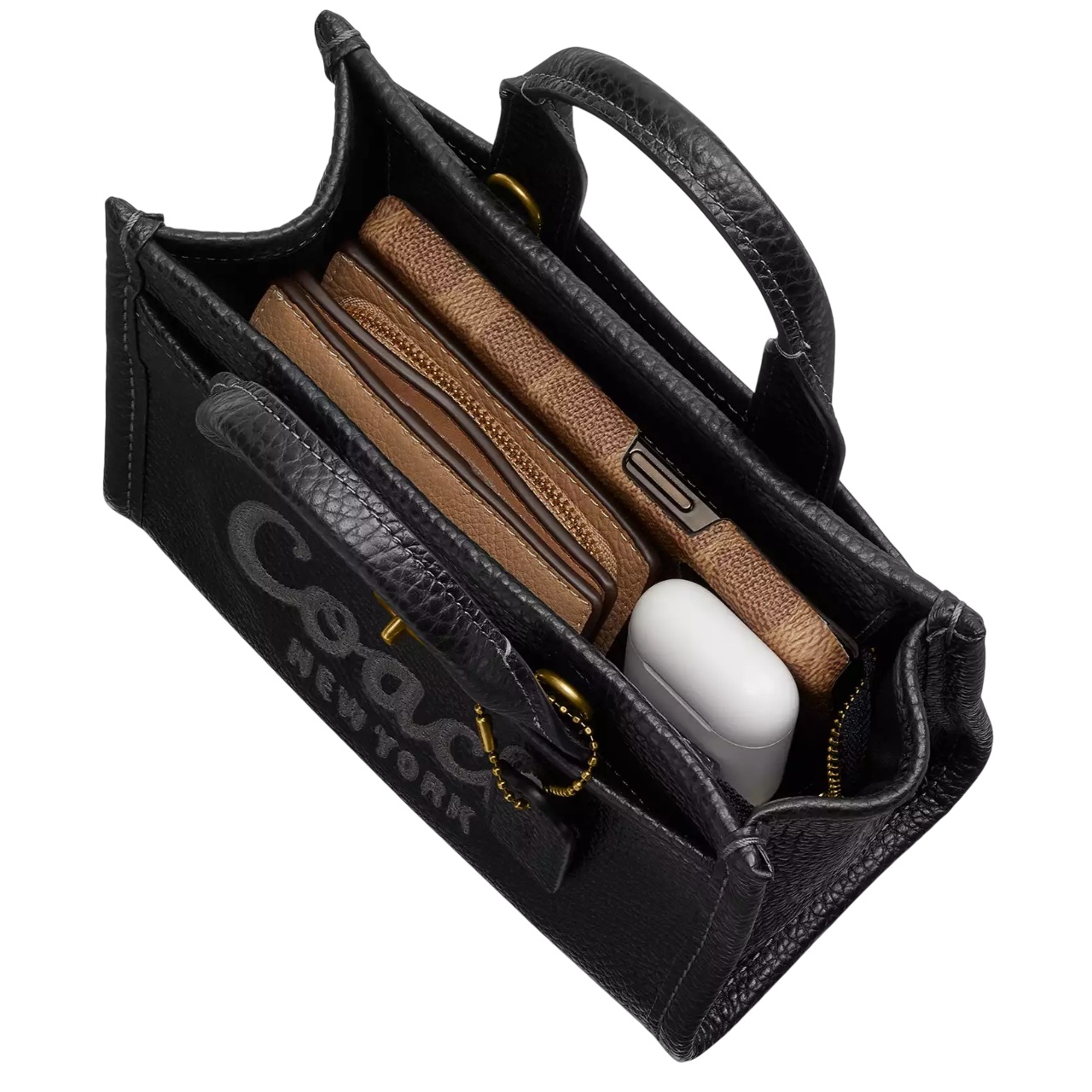 Túi Coach nữ Cargo Tote Bag 20 Brass Black CAO26 3
