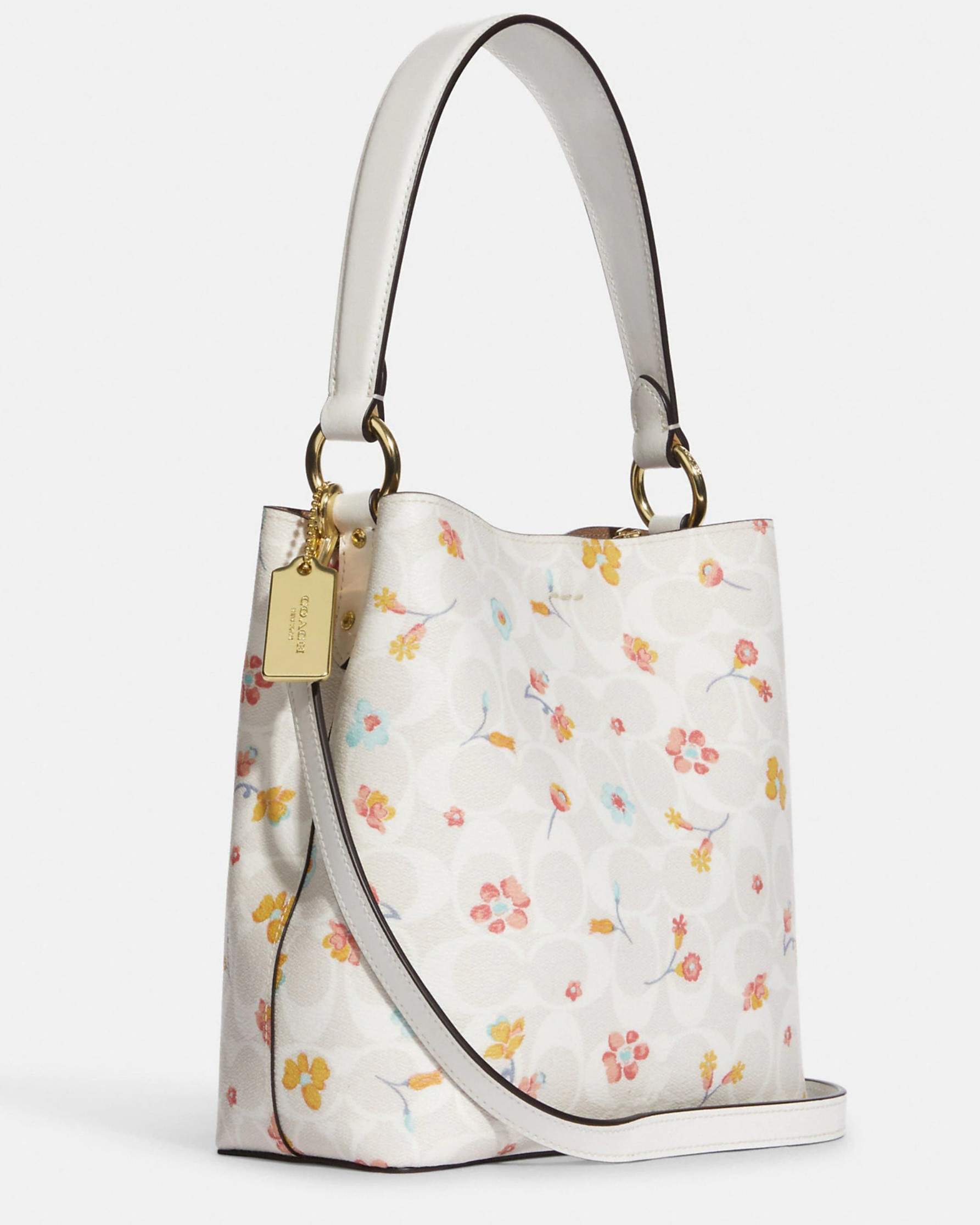 Túi Coach Small Town Bucket Bag In Signature Canvas With Mystical Floral  Print