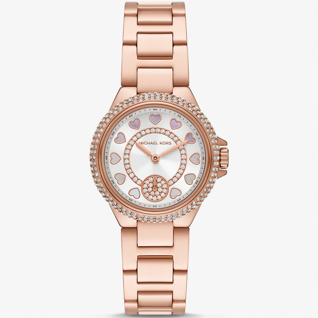 ĐỒNG HỒ MK NỮ MICHAEL KORS MINI CAMILLE PAVÉ ROSE GOLD-TONE WATCH MK4700 5