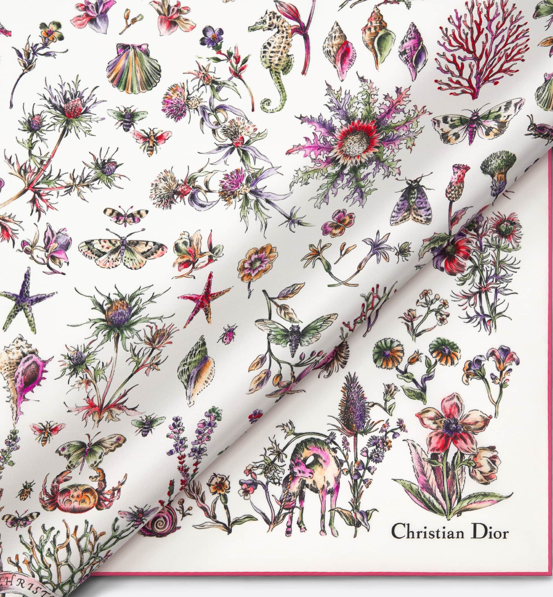 Khăn lụa Dior Cabinet de Curiosités 70 Square Scarf 2