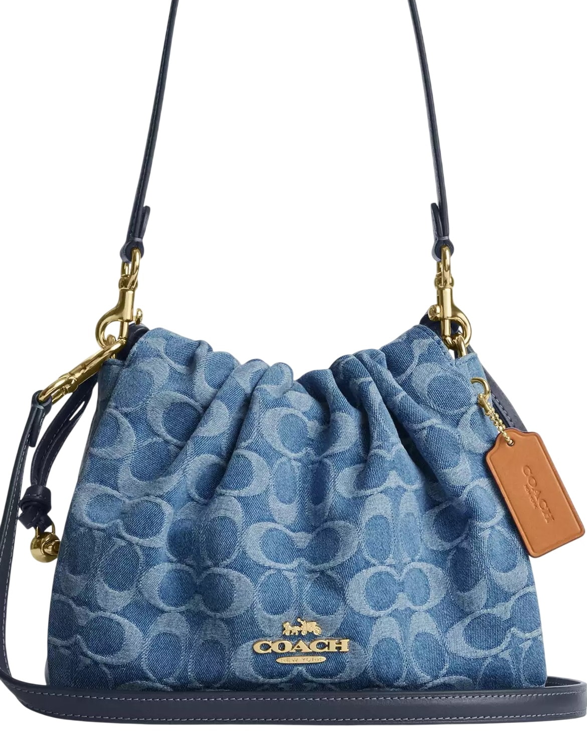 Túi Coach Faye Shoulder Bag In Signature Denim CDB94 1