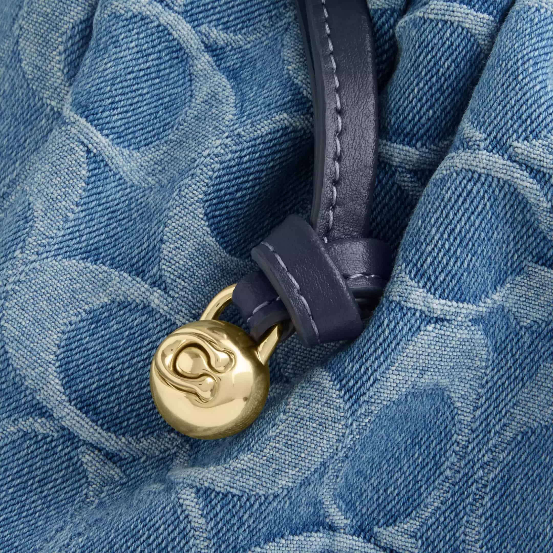 Túi Coach Faye Shoulder Bag In Signature Denim CDB94 6