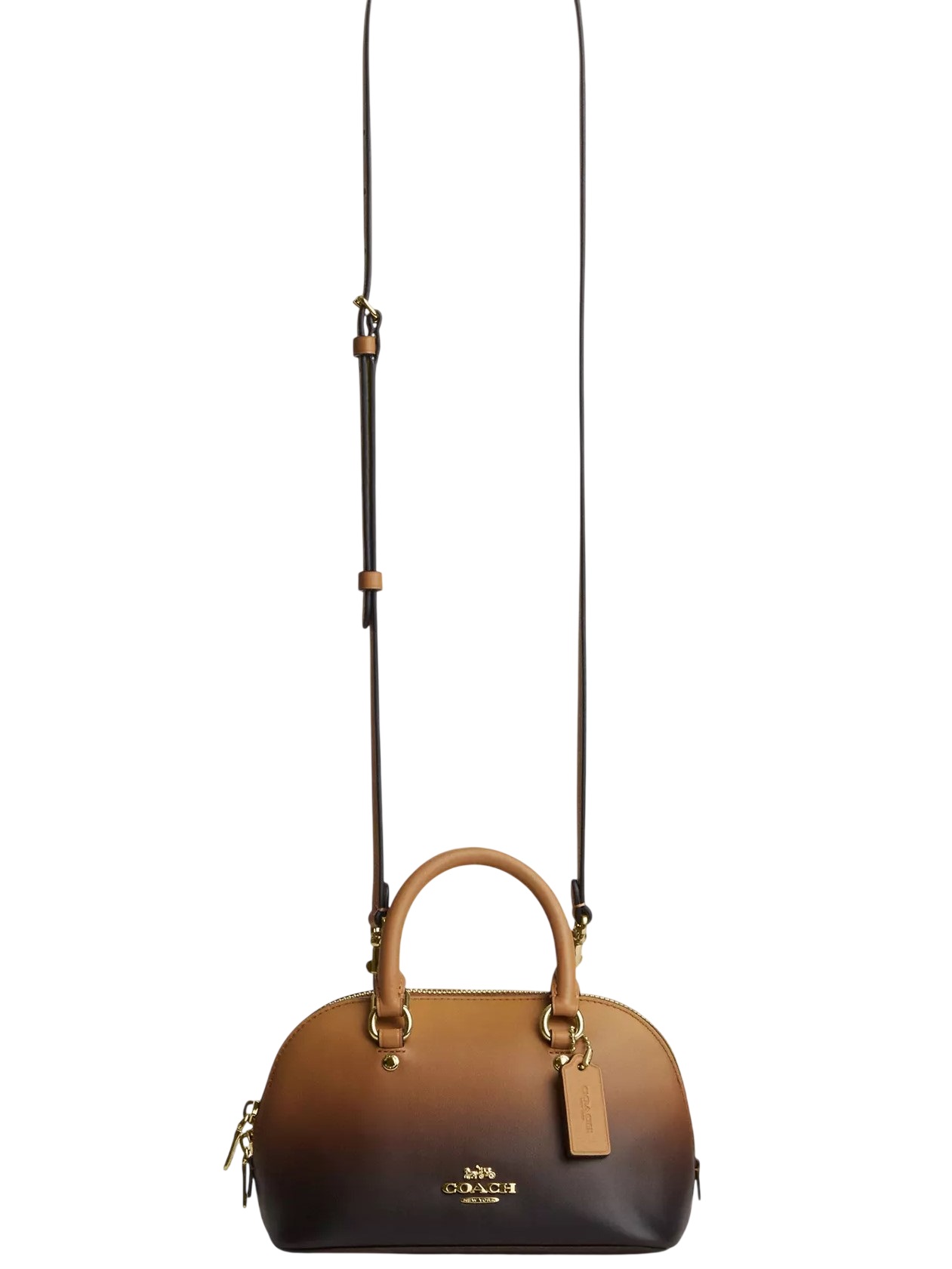 Túi Coach Hến Lara Mini Satchel Bag With Ombre Latte CEA00 7
