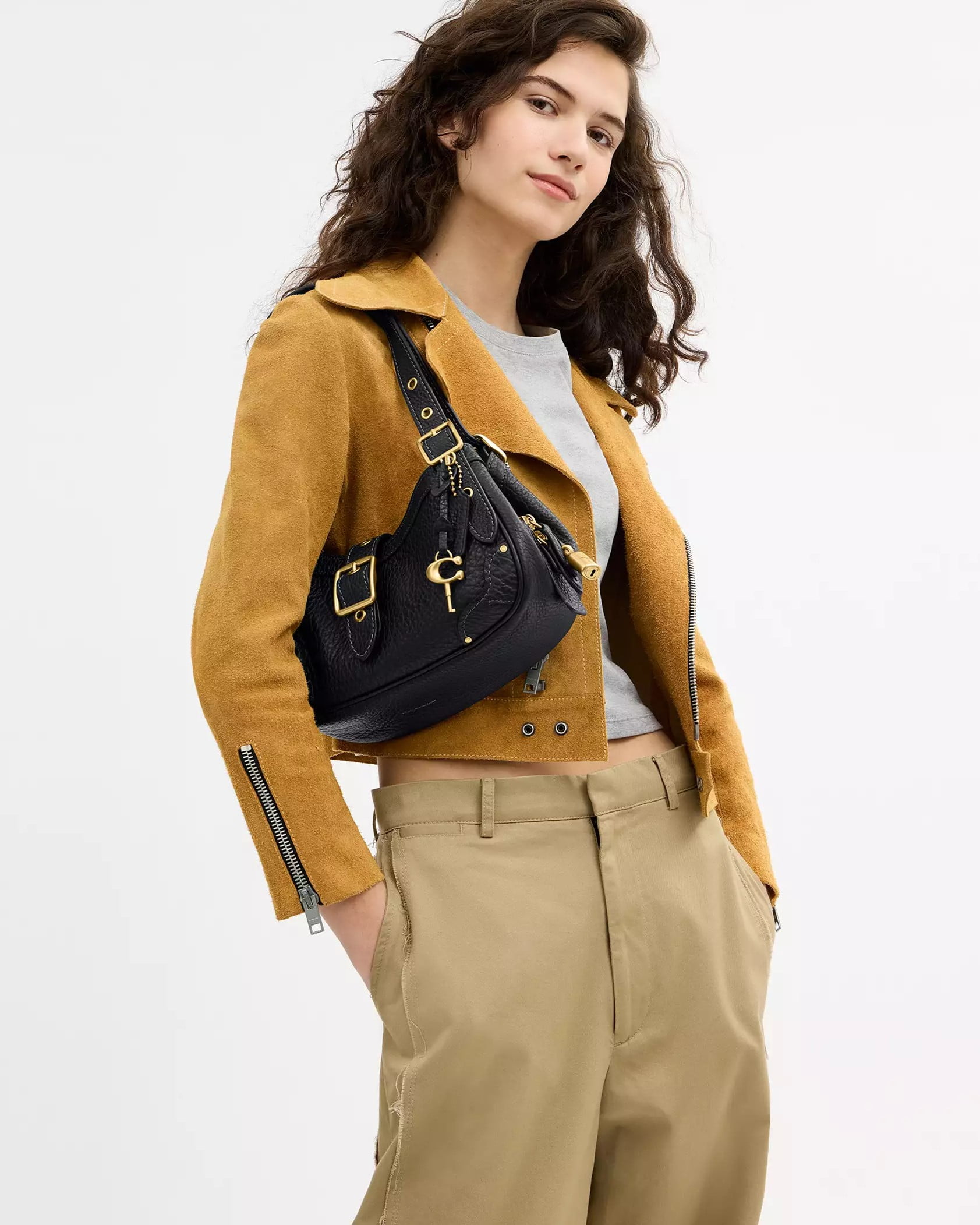 Túi đeo vai Coach Drifter Shoulder Bag 31 Black CFM45 10