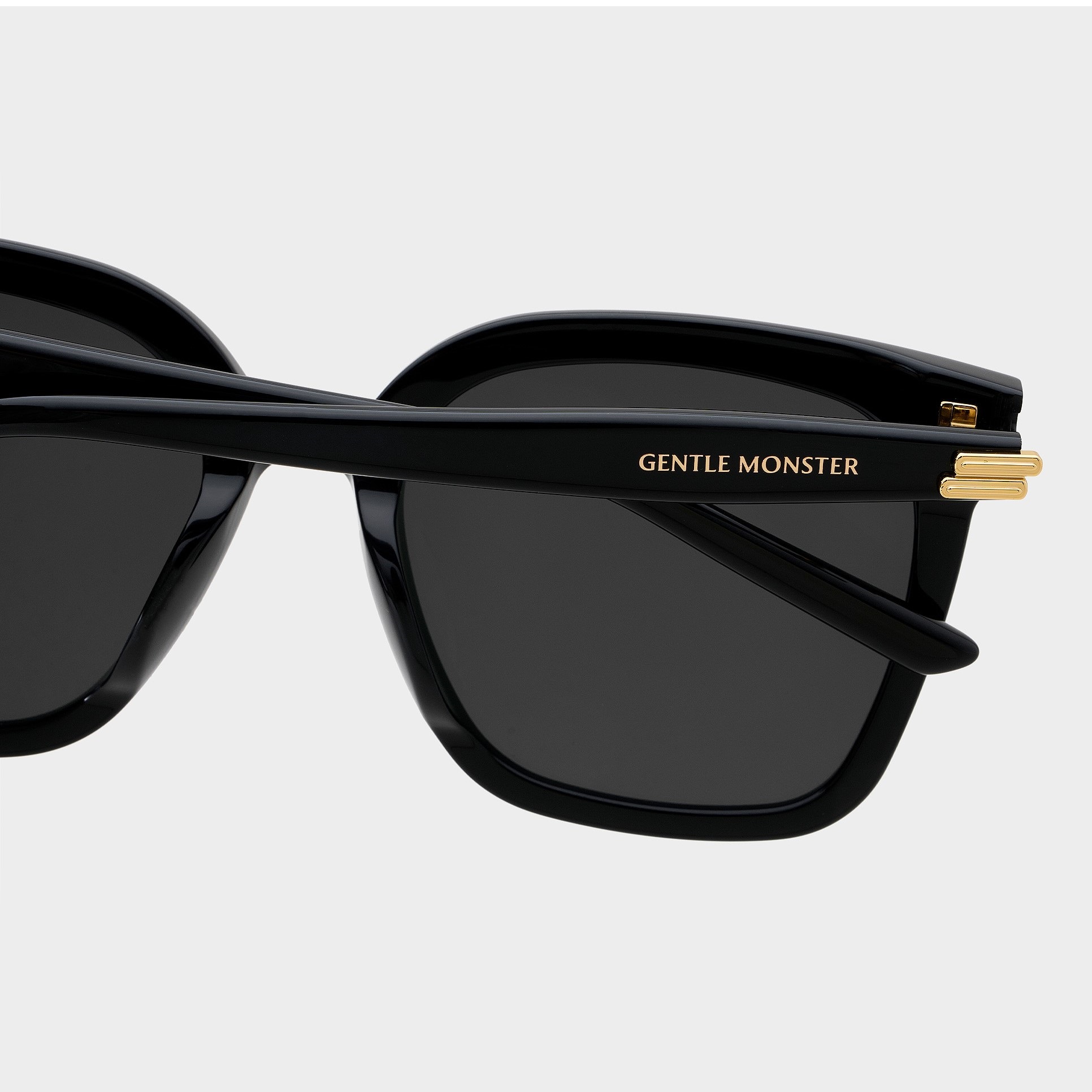 Kính Gentle Monster New Her 01 Classic Square Sunglasses With a Black Acetate Frame 22