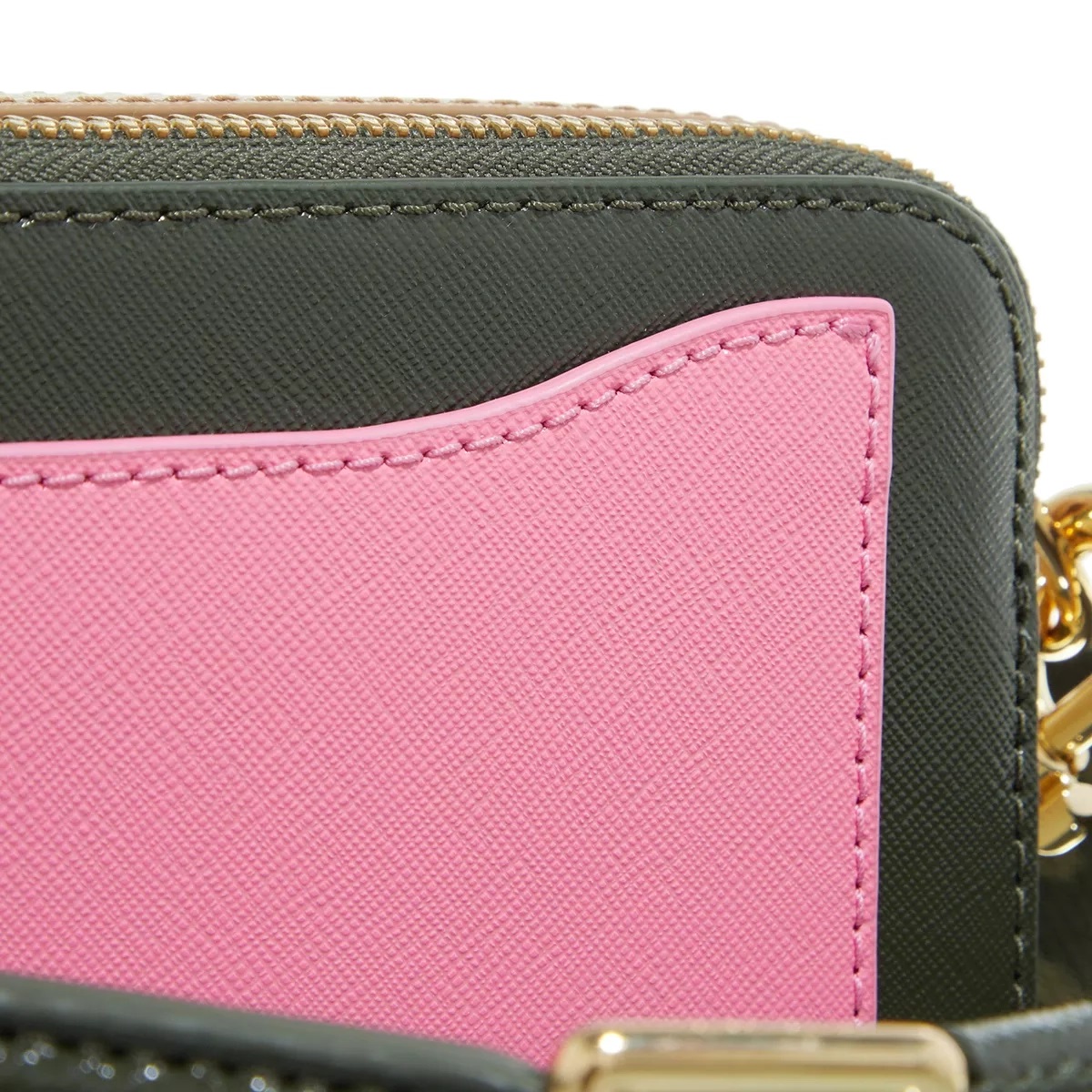 Túi đeo chéo nữ Marc Jacobs màu xanh The Bi-Color Snapshot Forest Multi Leather Camera Bag 12