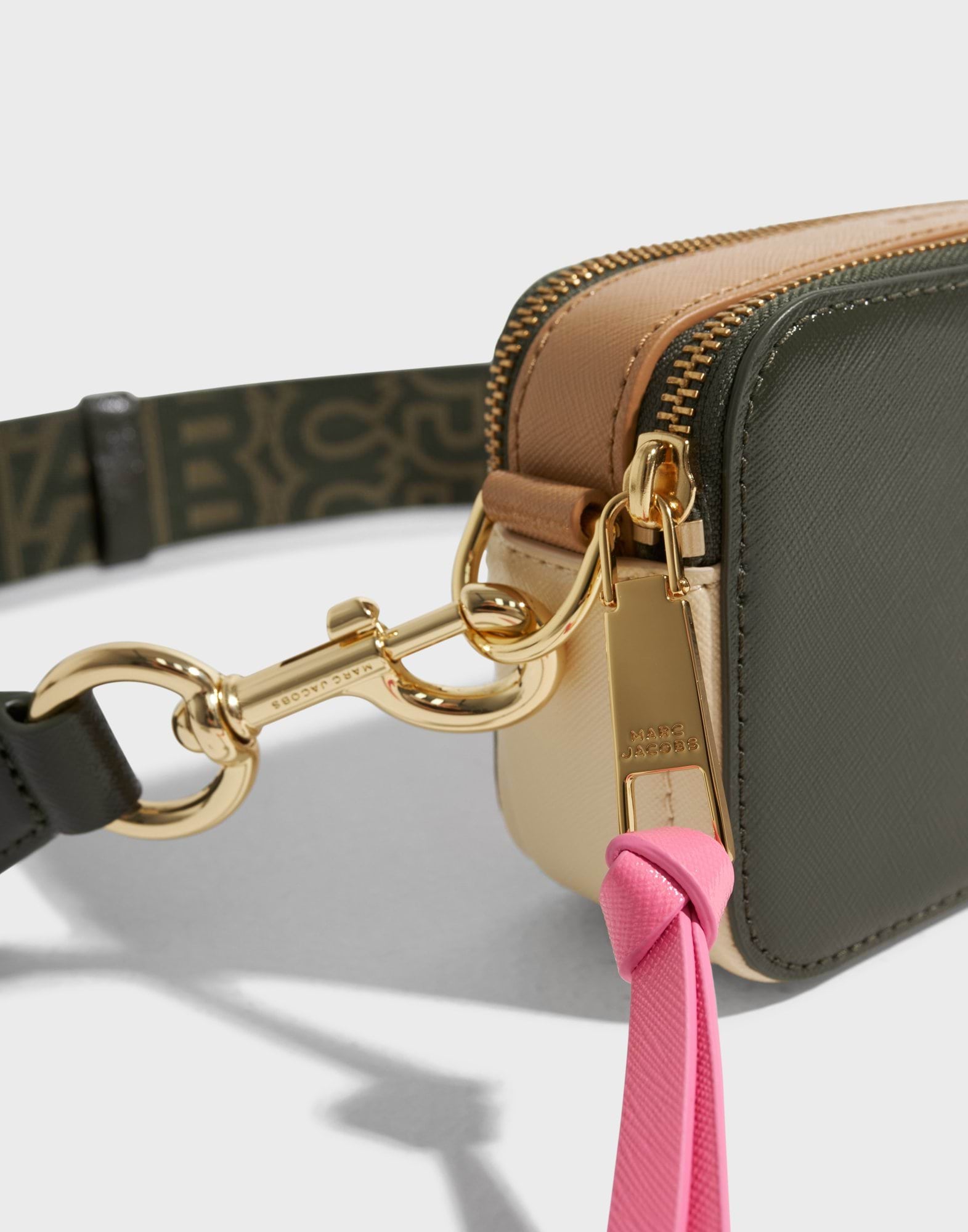 Túi đeo chéo nữ Marc Jacobs màu xanh The Bi-Color Snapshot Forest Multi Leather Camera Bag 13