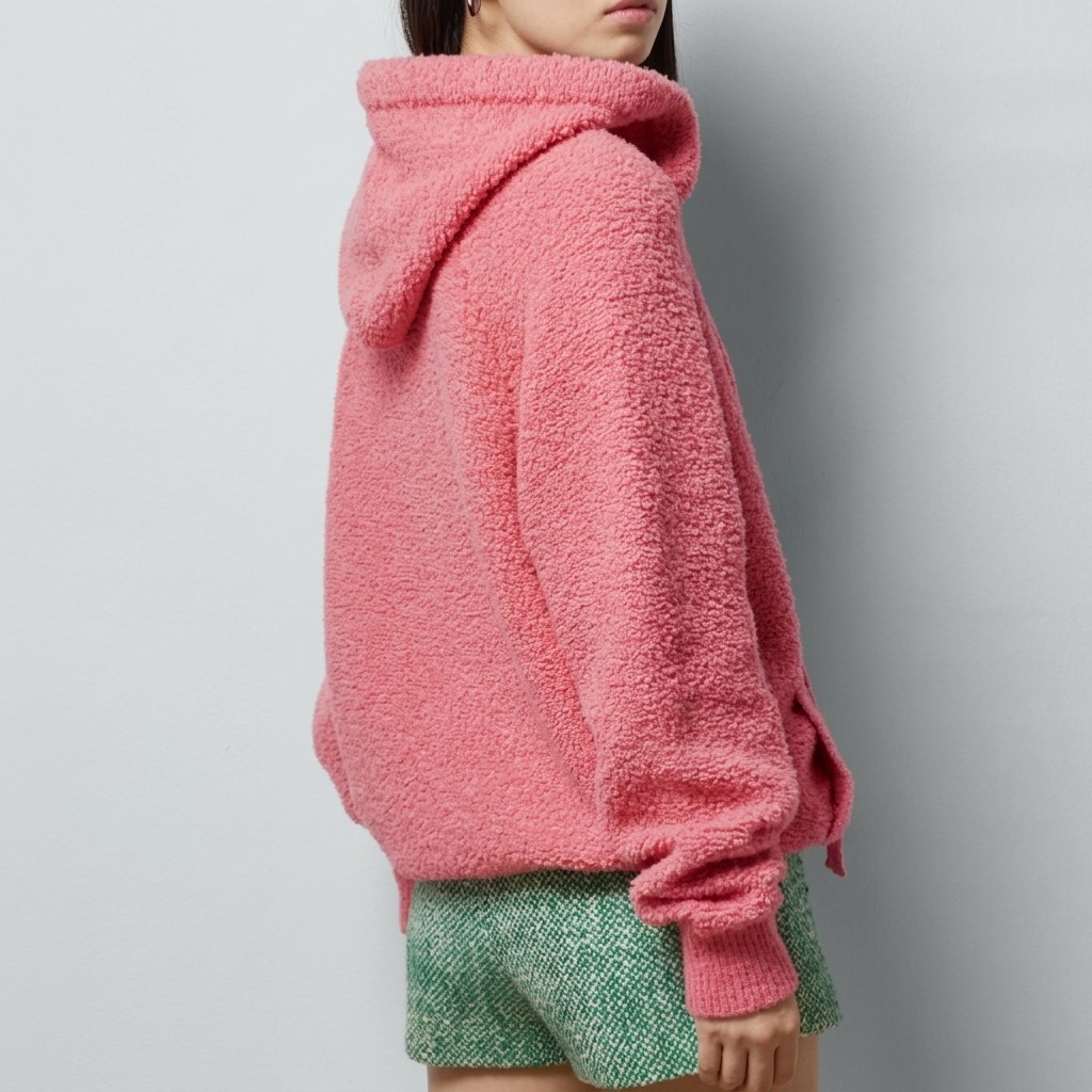  Áo Gucci Interlocking G Bouclé-Knit Wool-Blend Hoodie 7