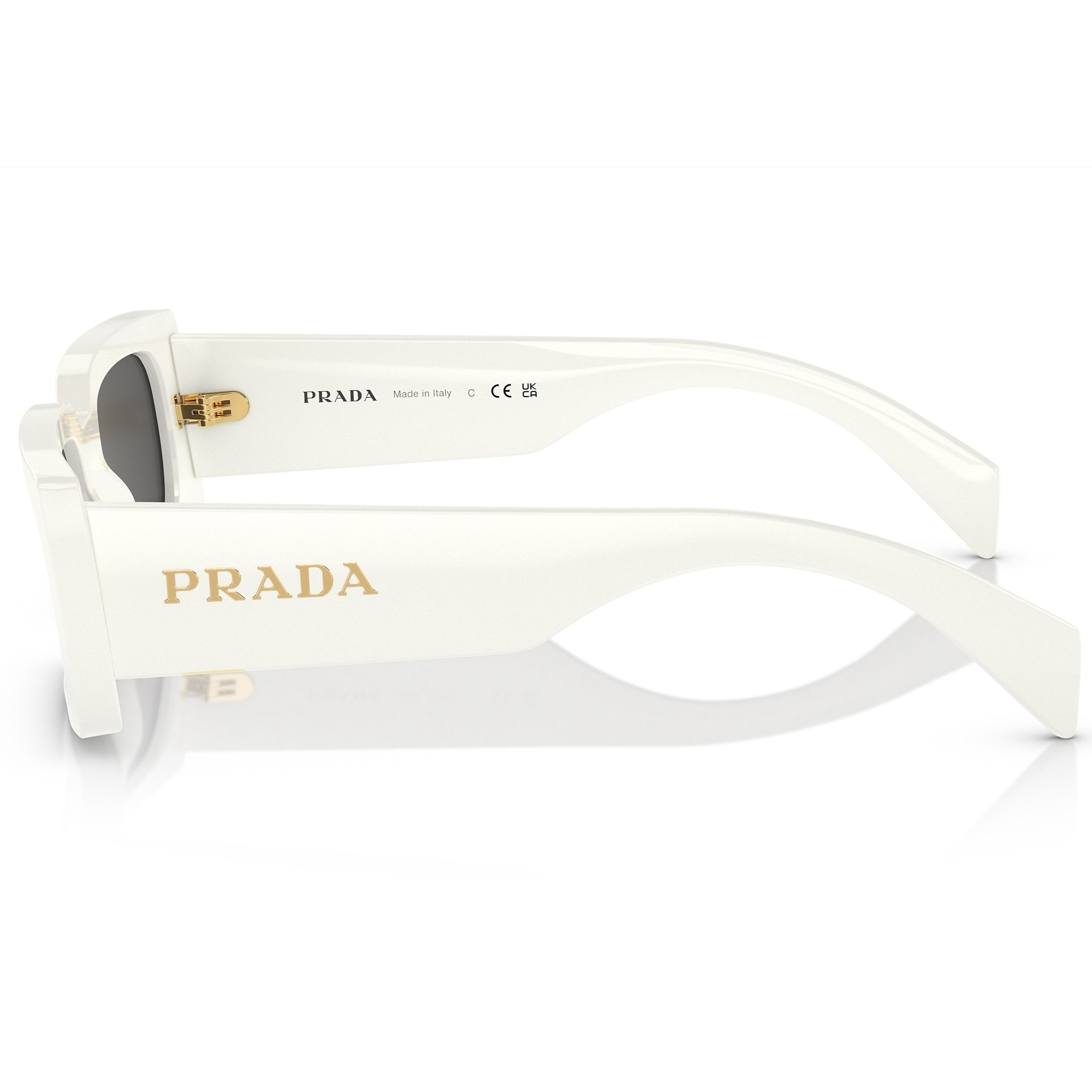 Mắt kính nữ Prada Retro Sunglasses White PRA07S 4