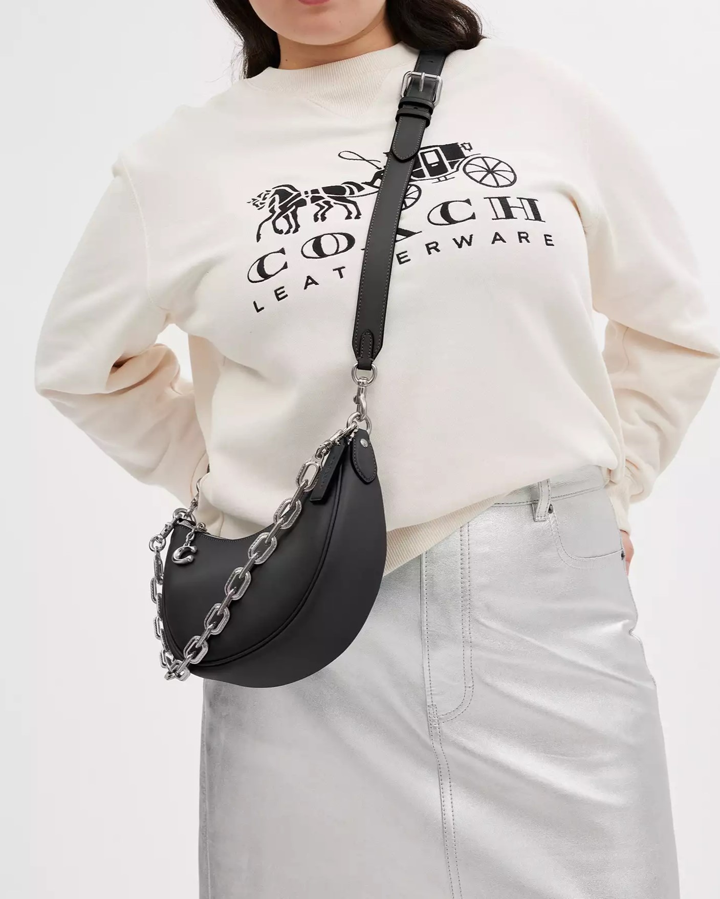 Túi Coach Mira Shoulder Bag Black CM583 10