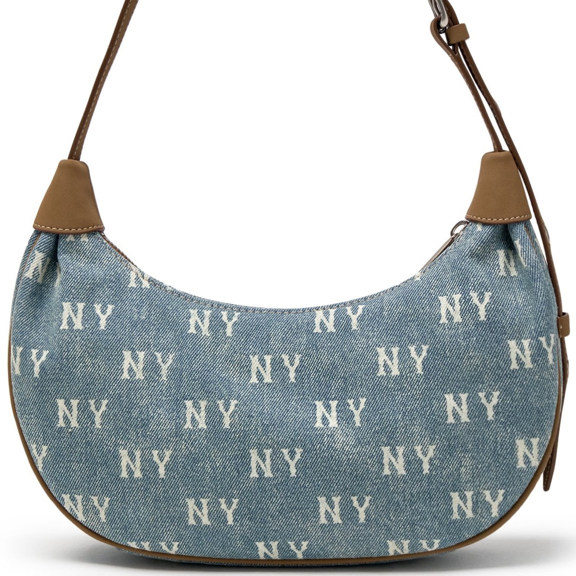 Túi MLB Classic Monogram Vintage Denim Hobo Bag New York Yankees Blue 3ABQMV55N-50BLL 2