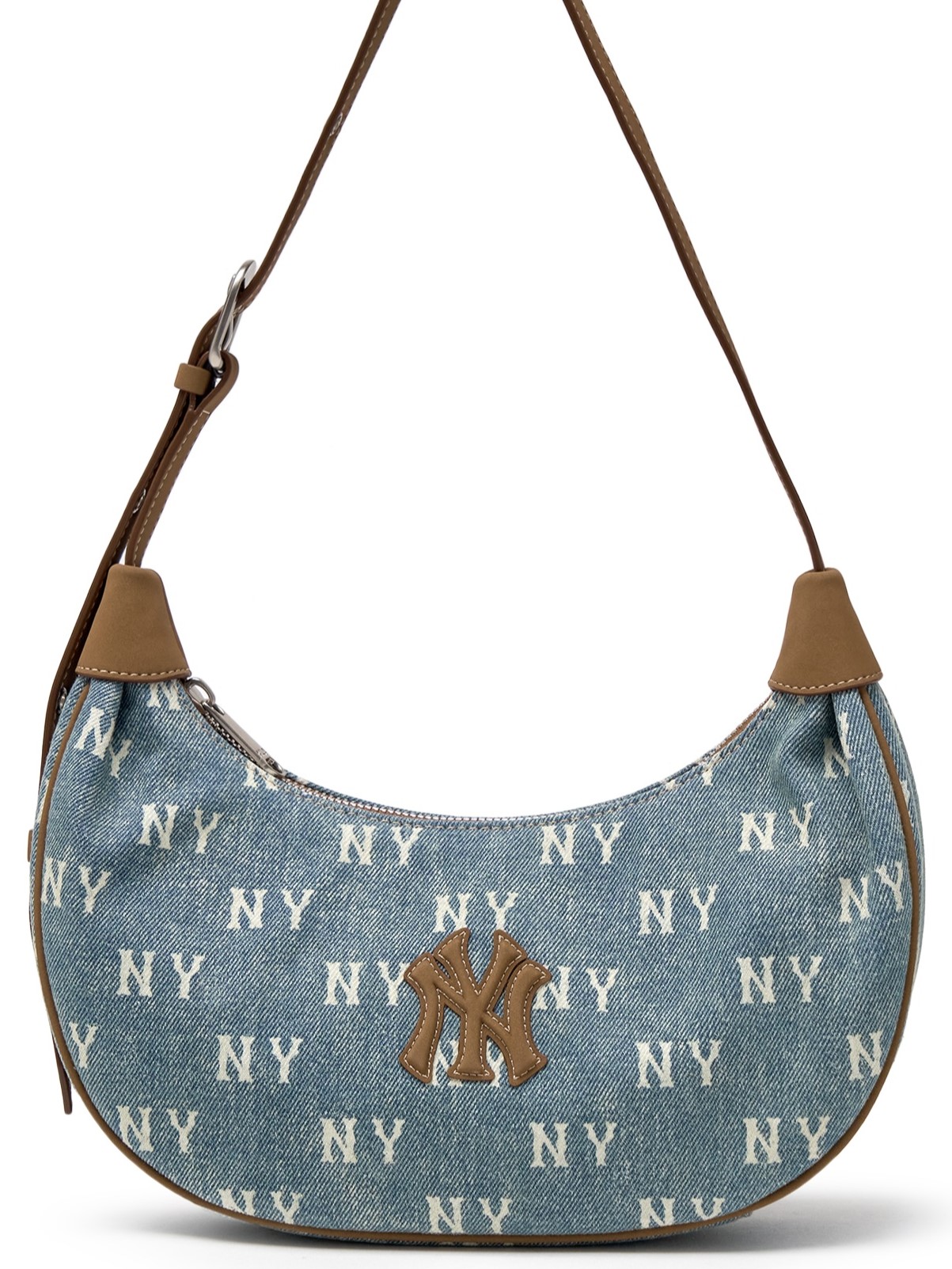 Túi MLB Classic Monogram Vintage Denim Hobo Bag New York Yankees Blue 3ABQMV55N-50BLL 4