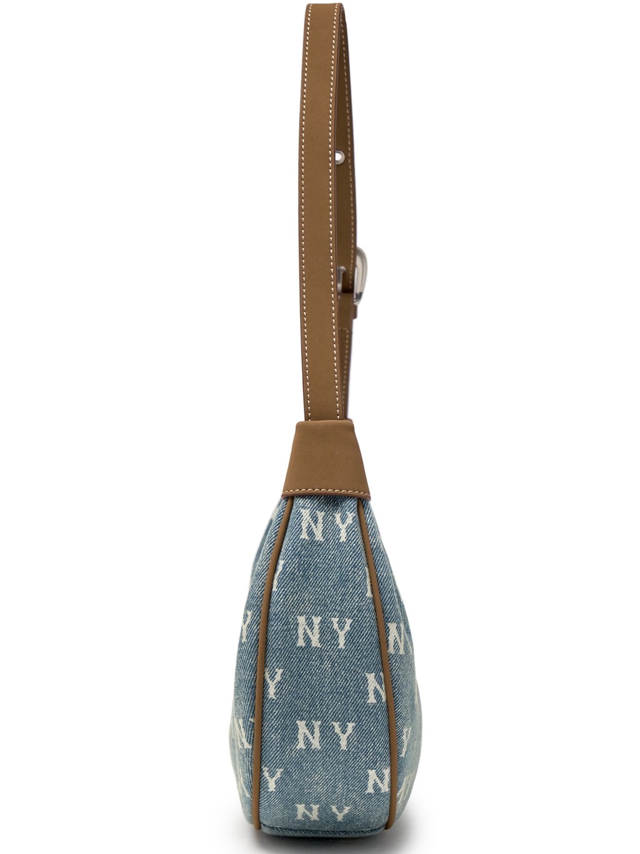 Túi MLB Classic Monogram Vintage Denim Hobo Bag New York Yankees Blue 3ABQMV55N-50BLL 8