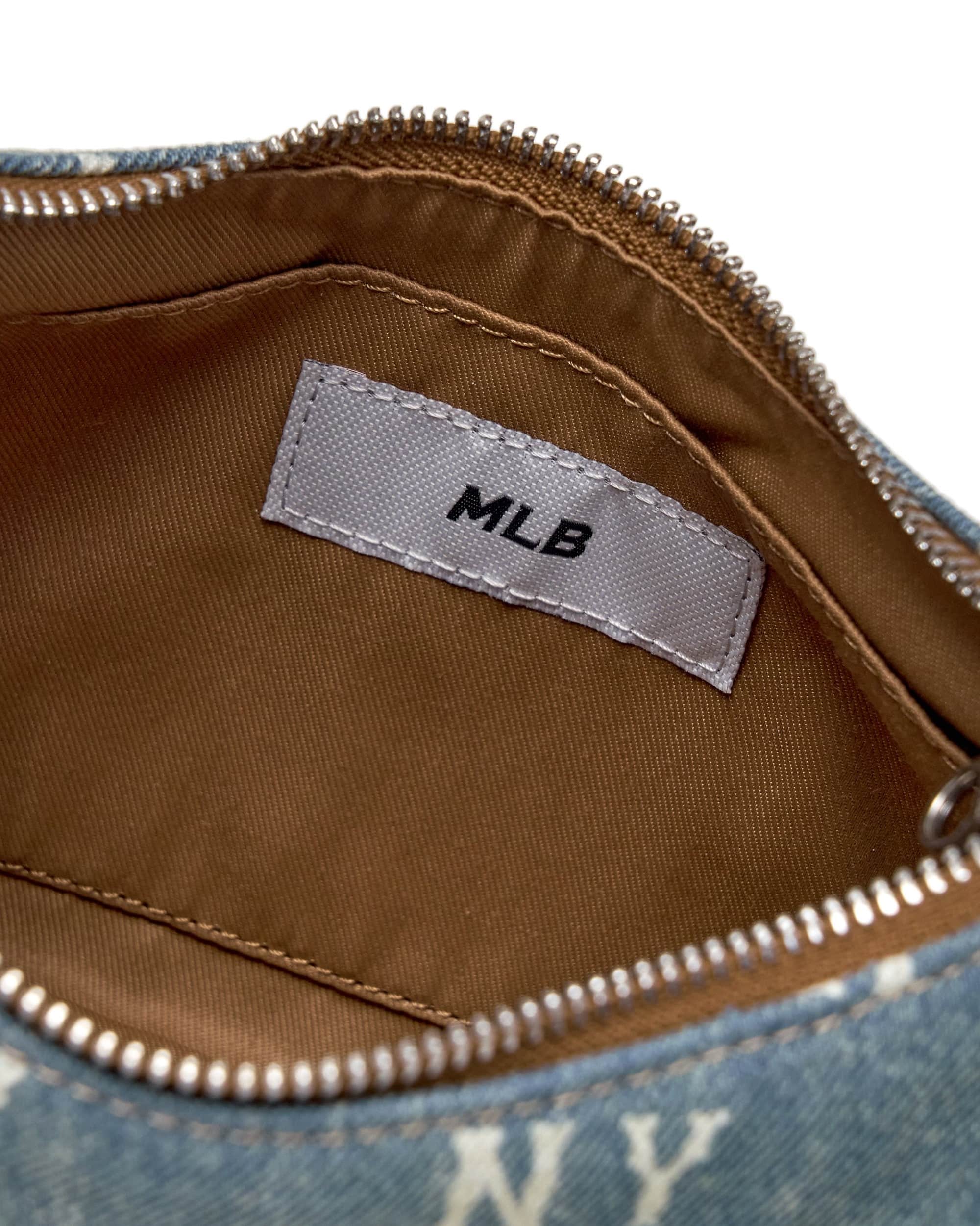 Túi MLB Classic Monogram Vintage Denim Hobo Bag New York Yankees Blue 3ABQMV55N-50BLL 10