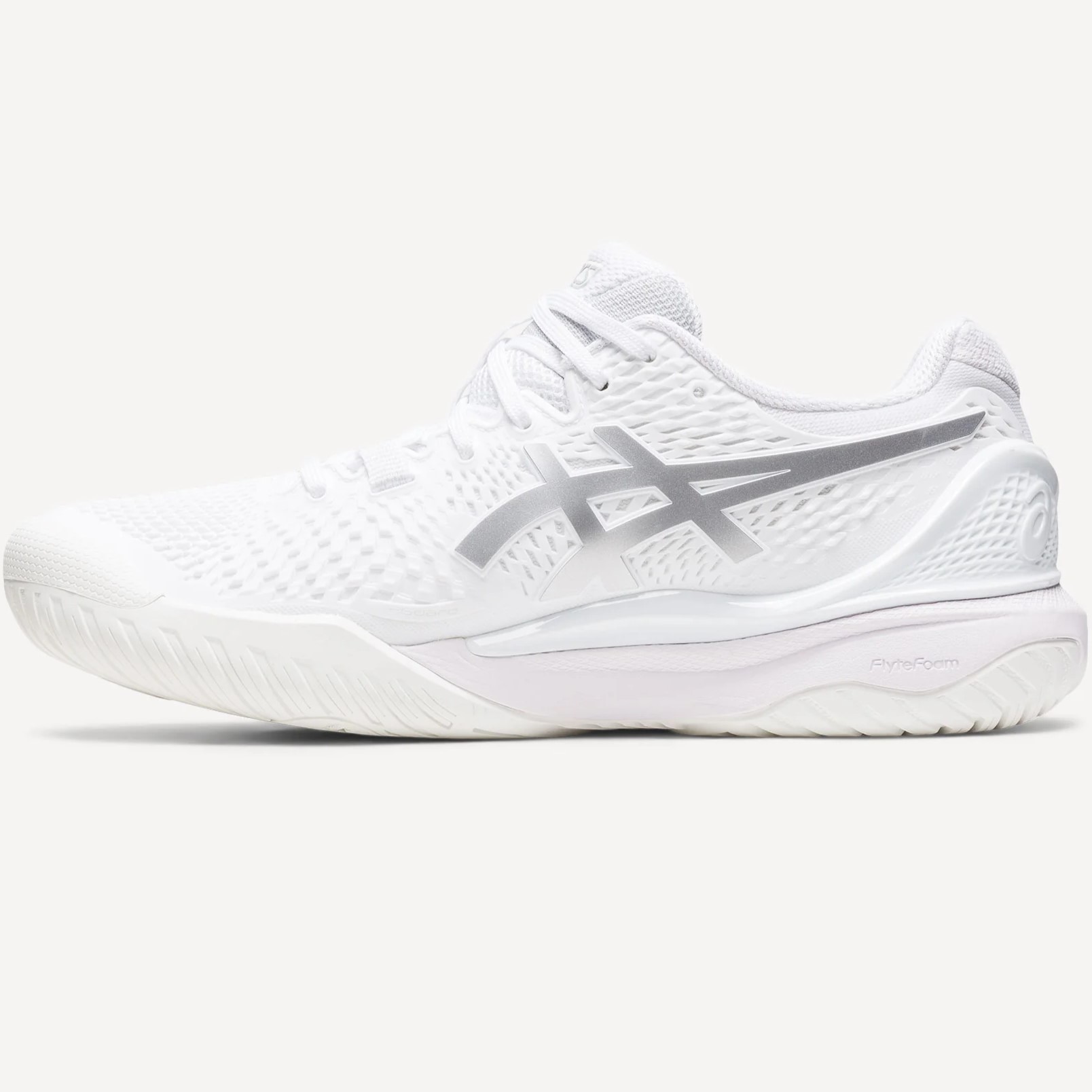 GIÀY ASICS NỮ GEL-RESOLUTION 9 WOMENS TENNIS SHOES WHITE PURE SILVER 1042A208-100 4