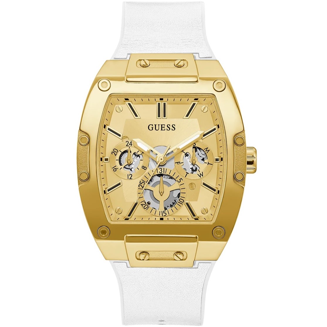 ĐỒNG HỒ GUESS WHITE GOLD TONE MULTI-FUNCTION WATCH GW0202G6 2