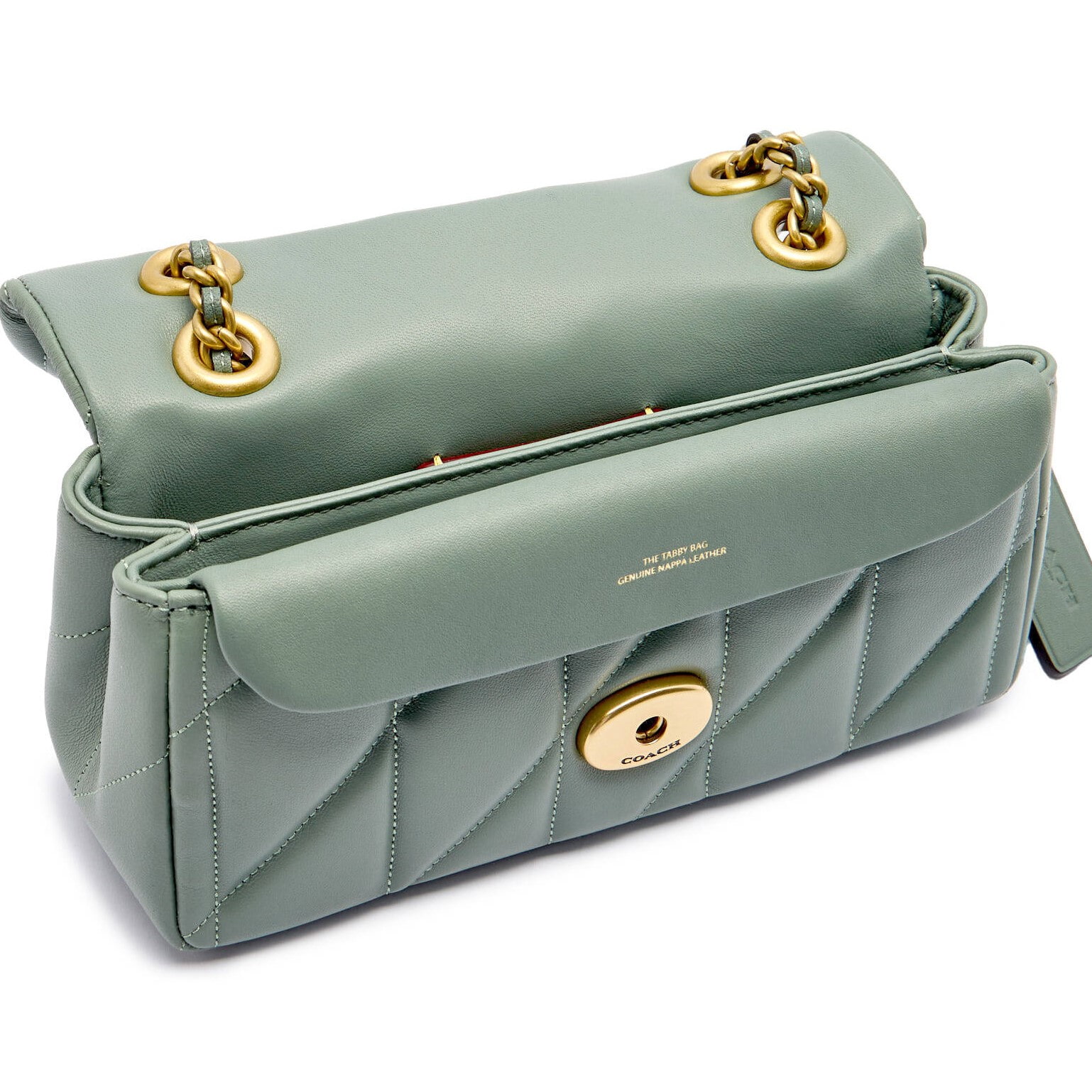 Túi Coach Tabby Shoulder Bag 20 With Pillow Quilting Nappa Leather Sage CP149 3